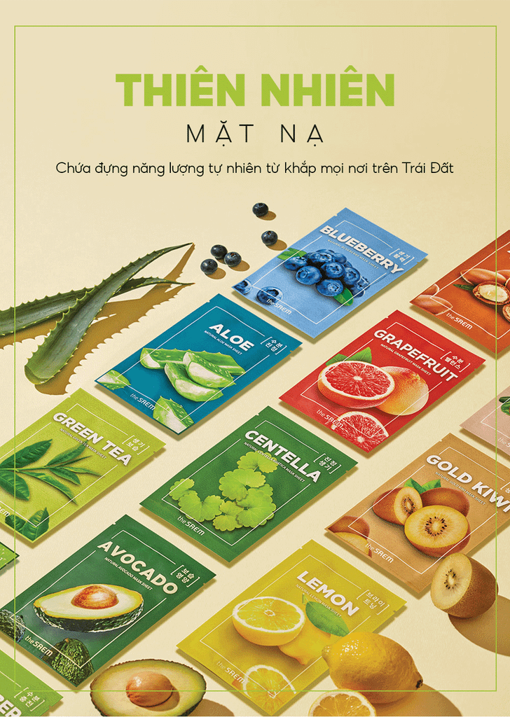 Mặt Nạ Giấy Dưỡng Da THE SAEM Natural Mask Sheet 21ml