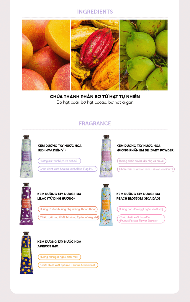 Kem Dưỡng Da Tay Hương Nước Hoa THE SAEM Perfumed Hand Cream (30ml)