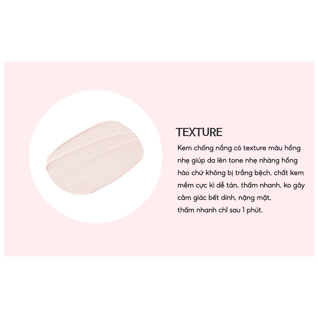 Kem Chống Nắng Vật Lý Lai Hóa Học THE SAEM Eco Earth Pink Sun Cream EX SPF50+ PA++++