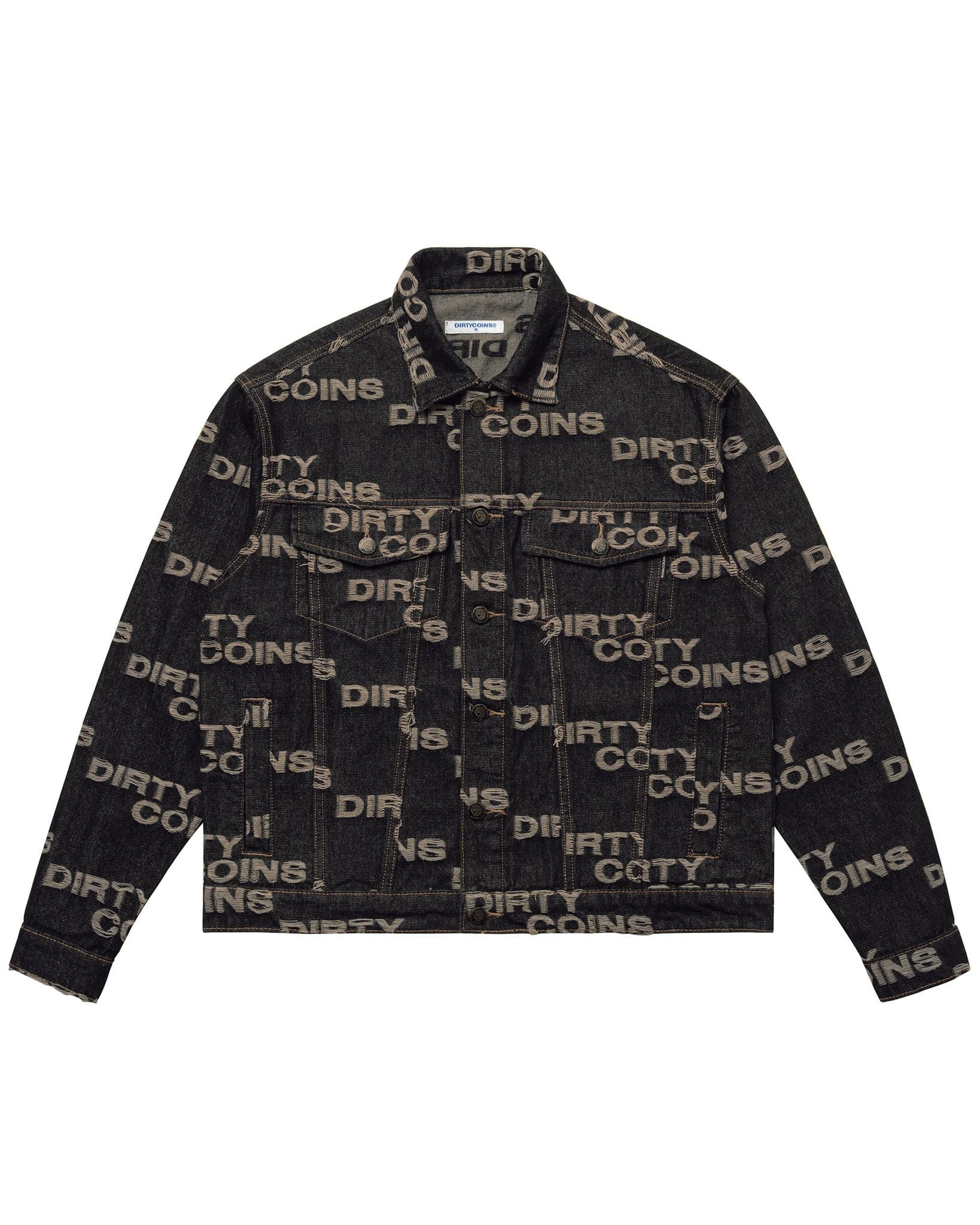  Áo khoác Denim Jacket Frayed Logo 
