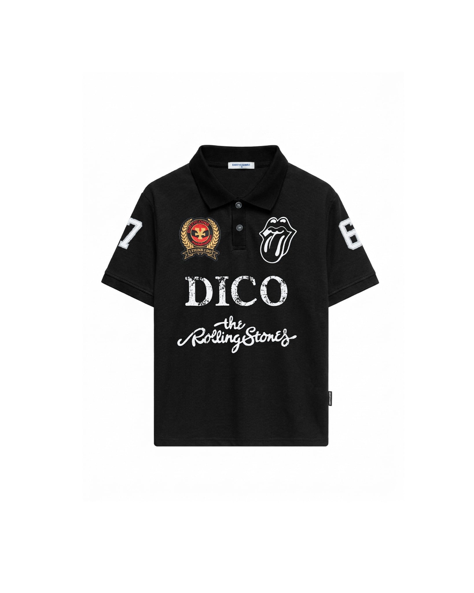 DirtyCoins Áo Thun Polo DCxRS Classic Patches
