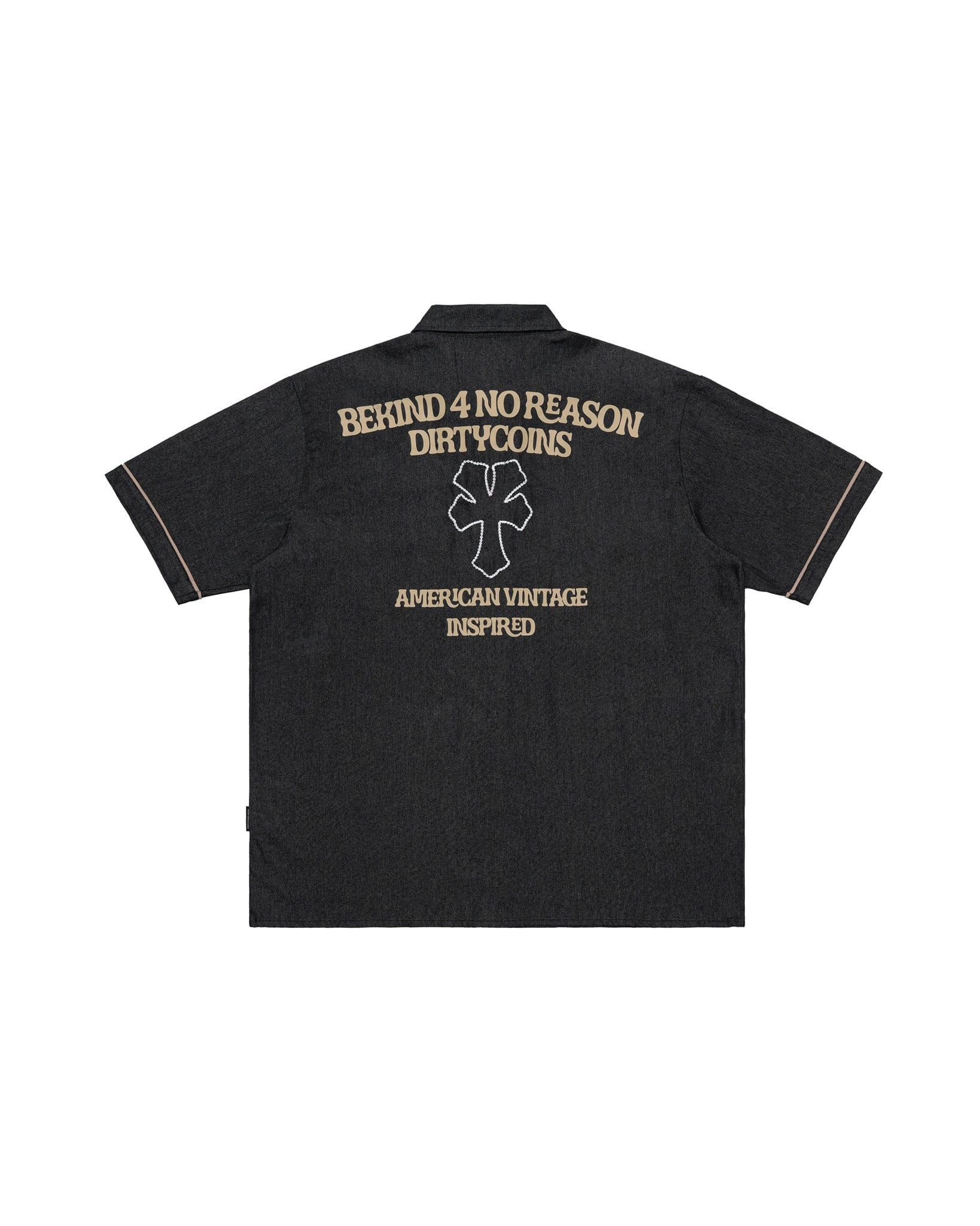  Áo Sơ Mi "Y" Embroidered Khaki Shirt 