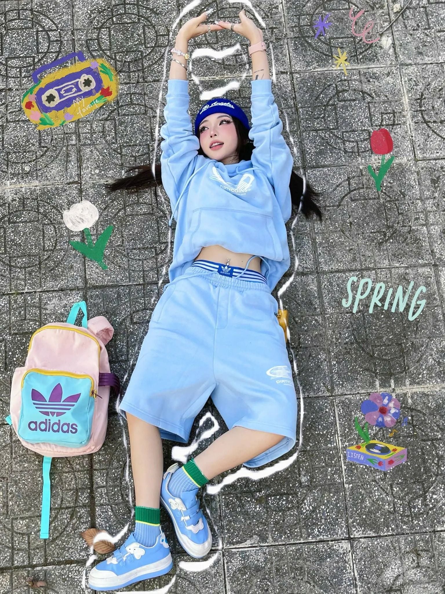  Quần Ngắn Sweatshort DirtyCoins Star 