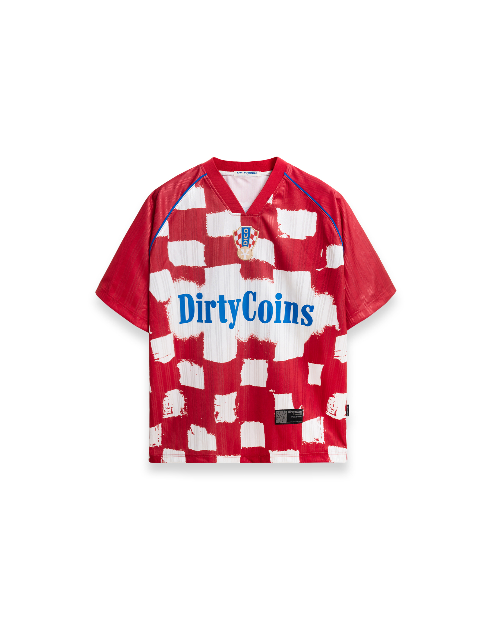 DirtyCoins Áo Thun DirtyCoins Soccer Jersey Checker