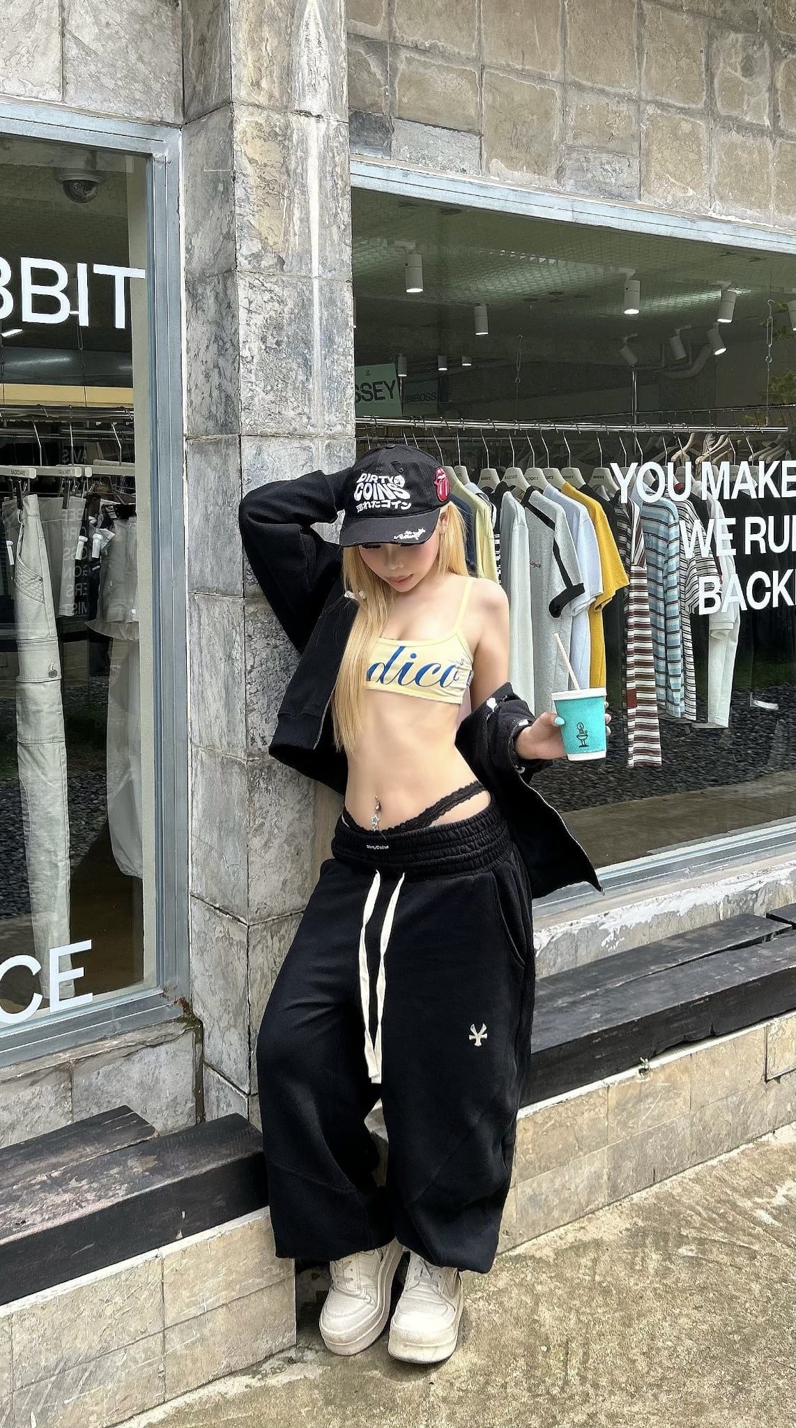  Quần Dài Baggy Double Waist Sweatpants 