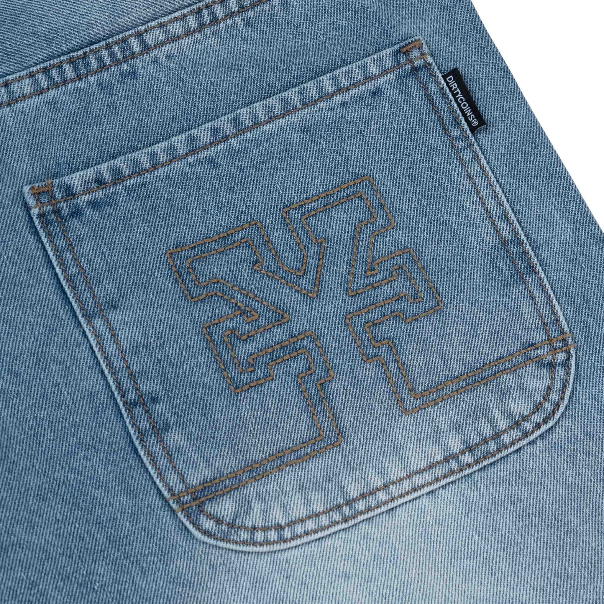  Quần Ngắn Denim Baggy Embroidery Logo 