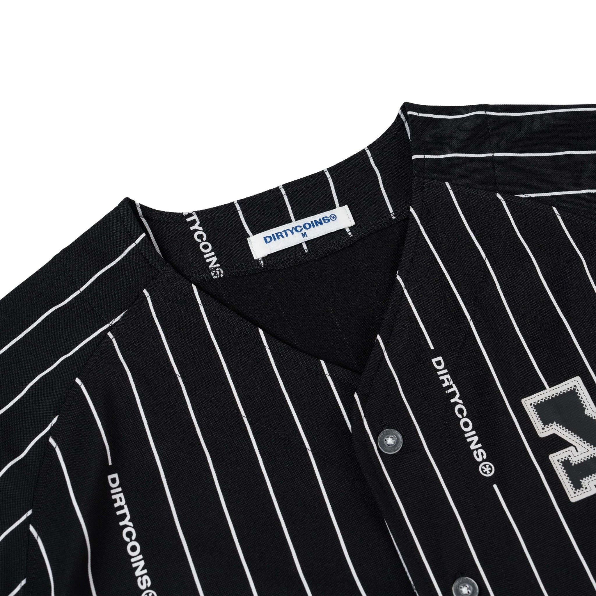  Áo Sơ Mi Baseball White Striped 