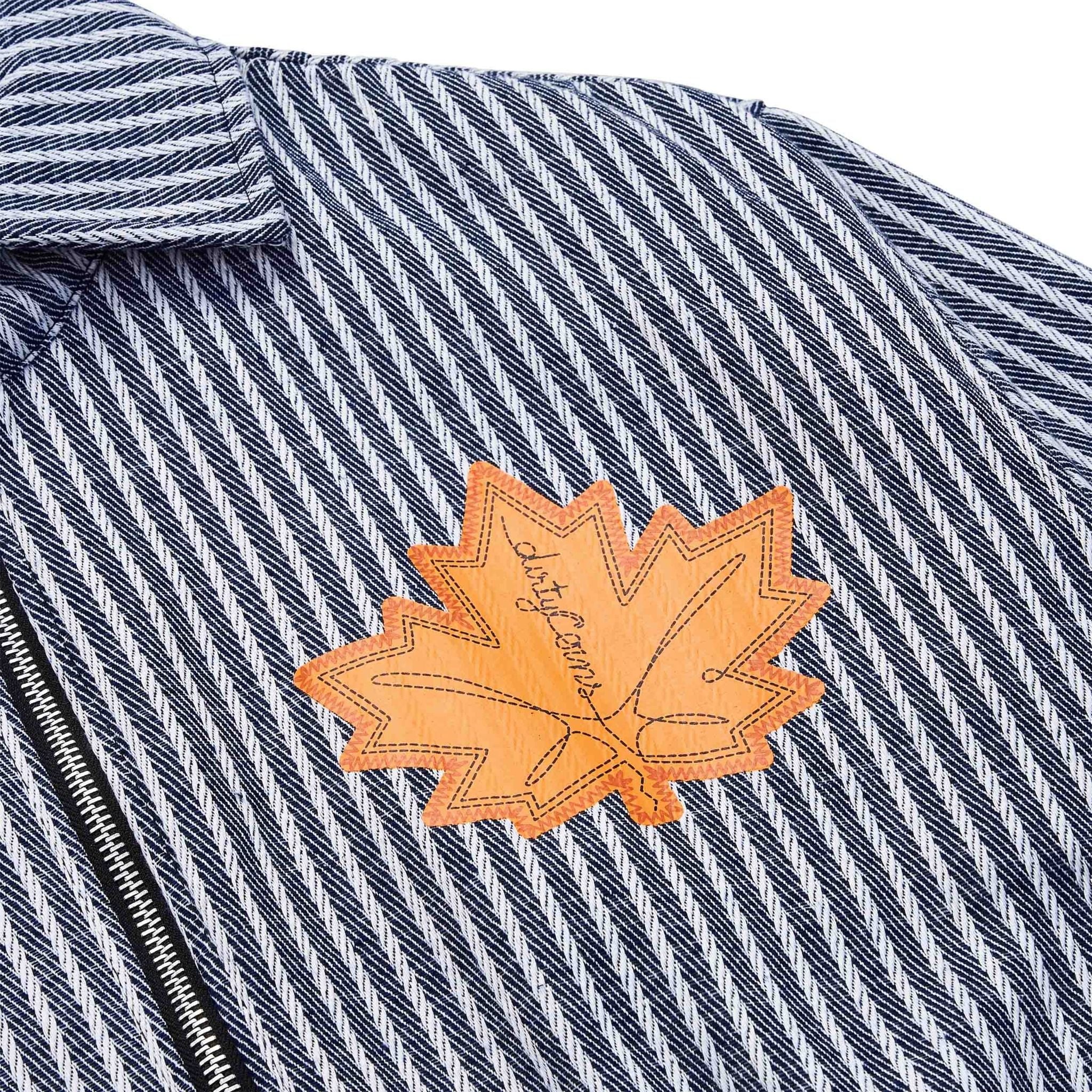  Áo khoác Bomber Striped Maple Leaf 
