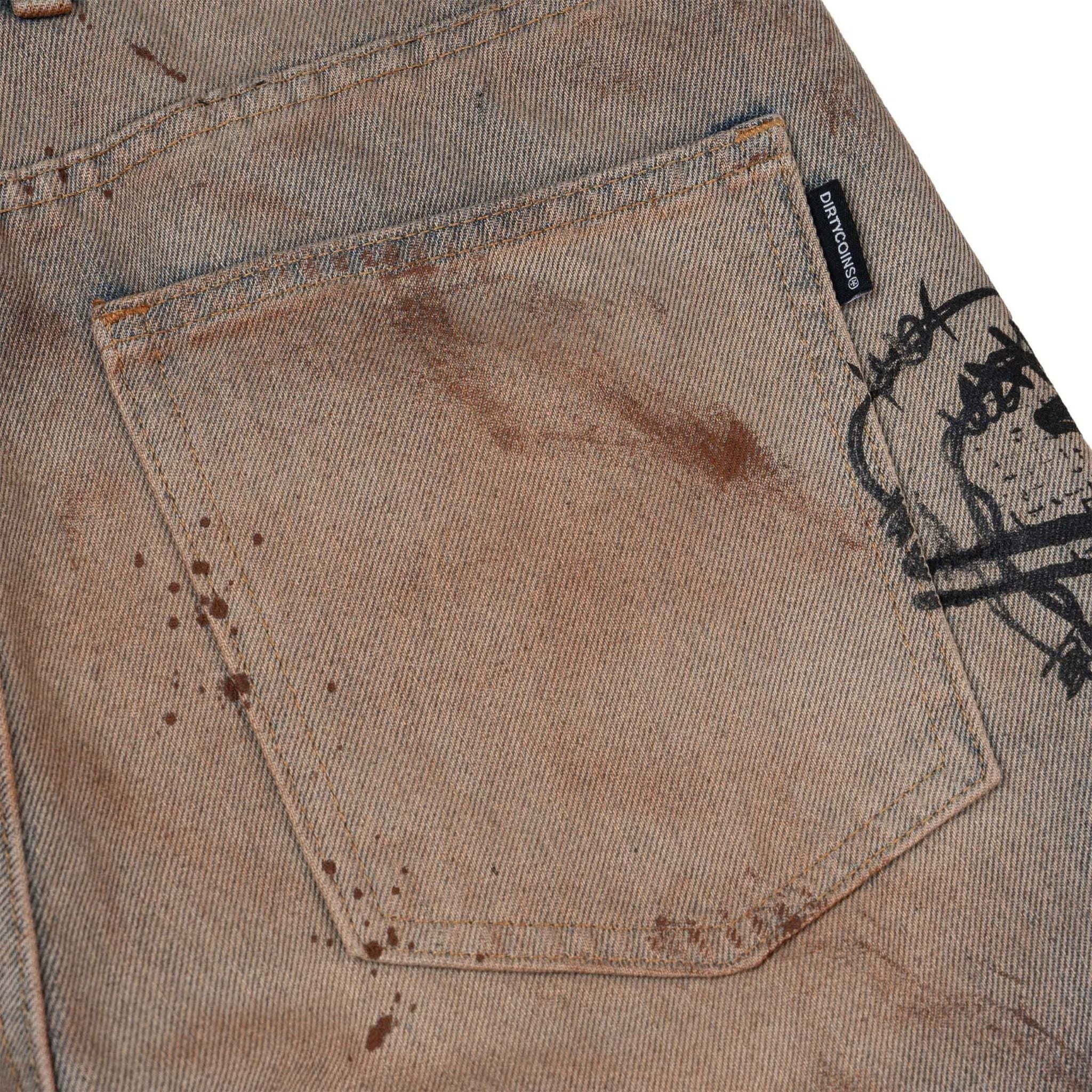  Quần dài Denim Pants Stain Distress 