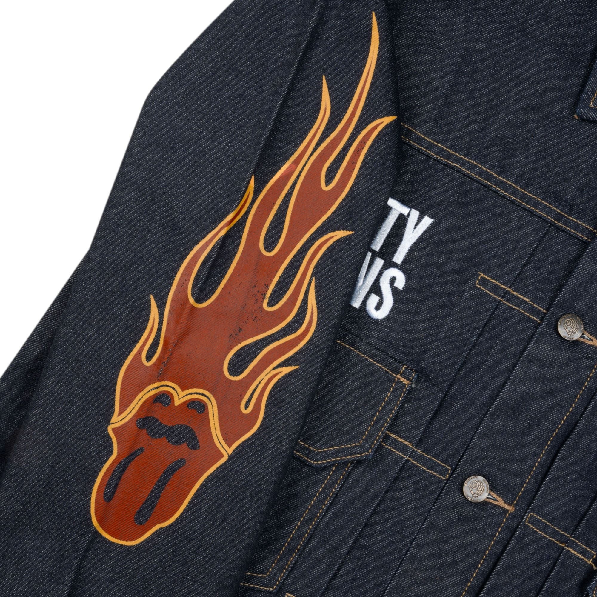  Áo Khoác Denim Boxy DCxRS Flame Raw 