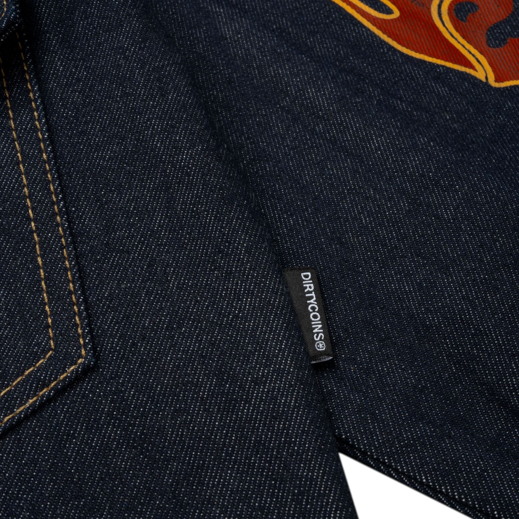  Áo Khoác Denim Boxy DCxRS Flame Raw 