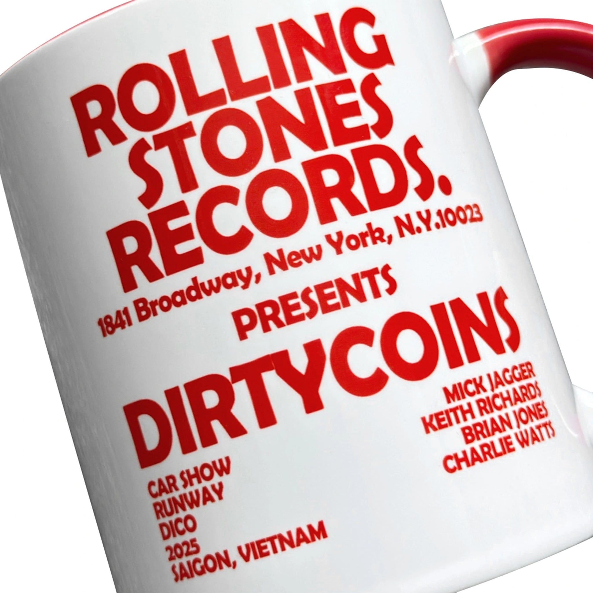  Ly Sứ DCxRS Rolling Stones Record Red 