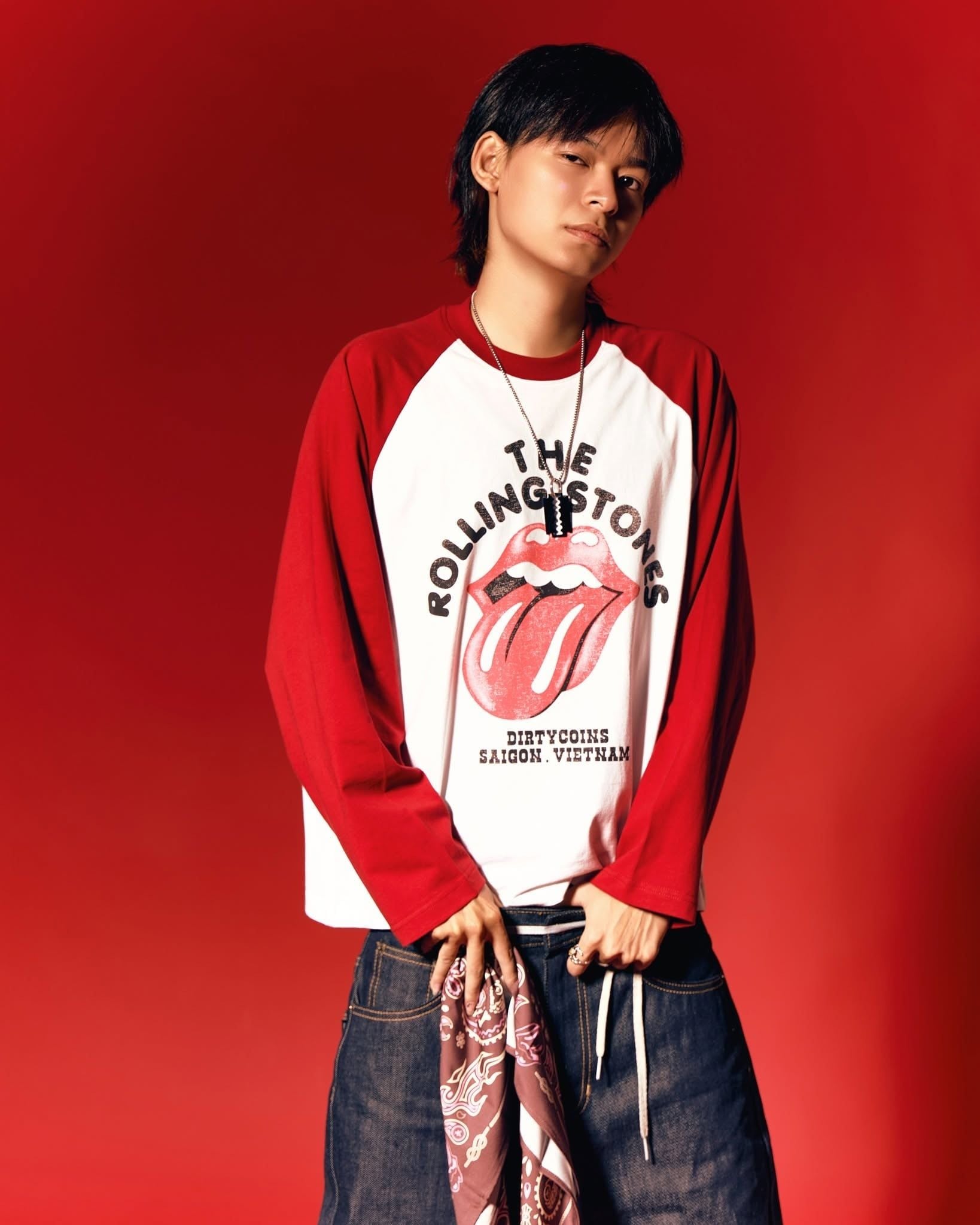  Áo Thun Tay Dài Raglan DCxRS Faded Print 