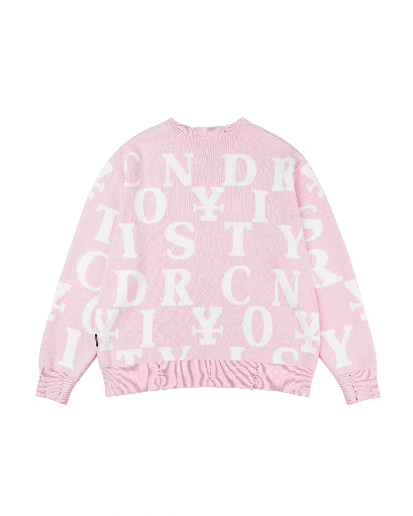  Áo dài tay Letters Monogram Knit Sweater 