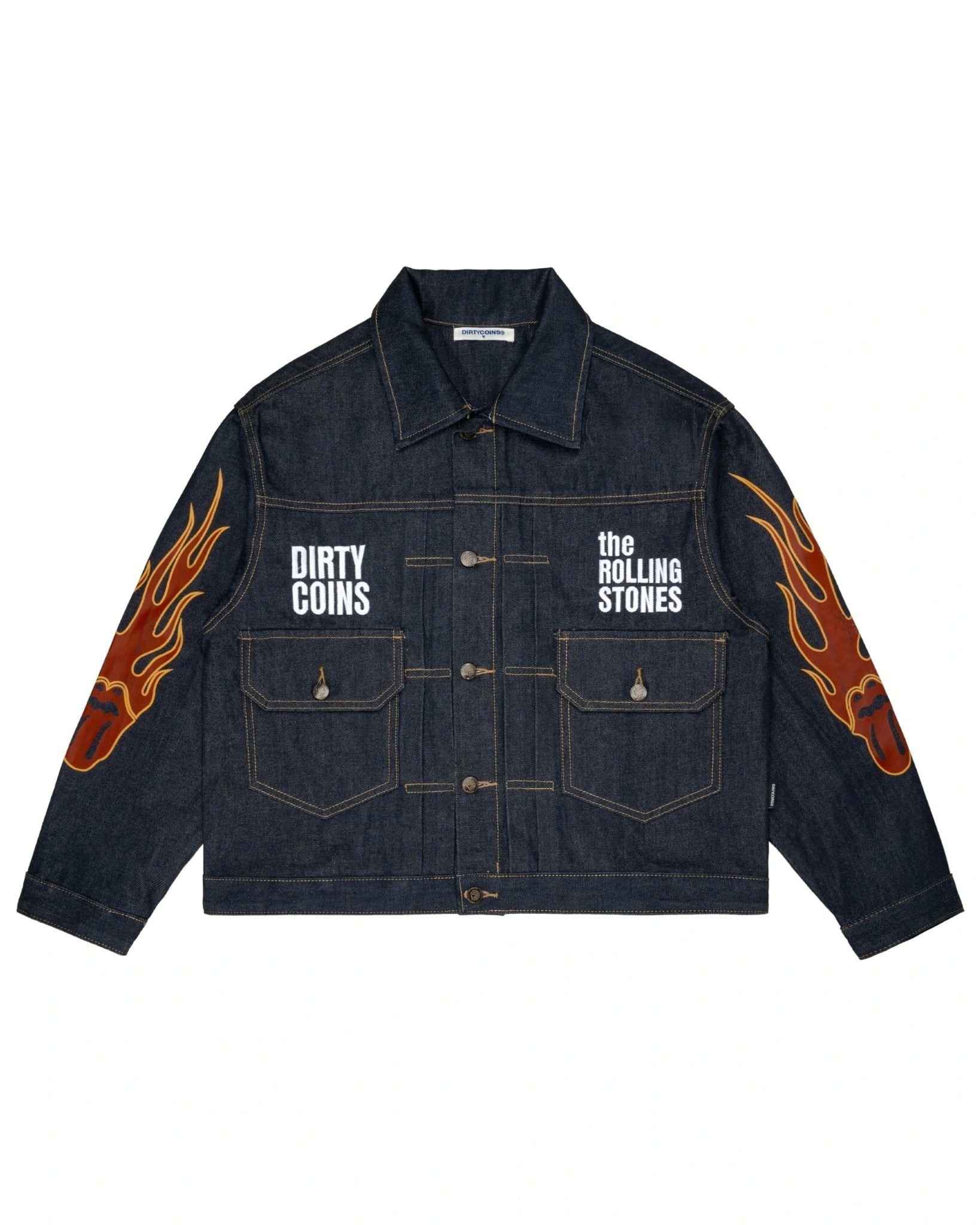  Áo Khoác Denim Boxy DCxRS Flame Raw 