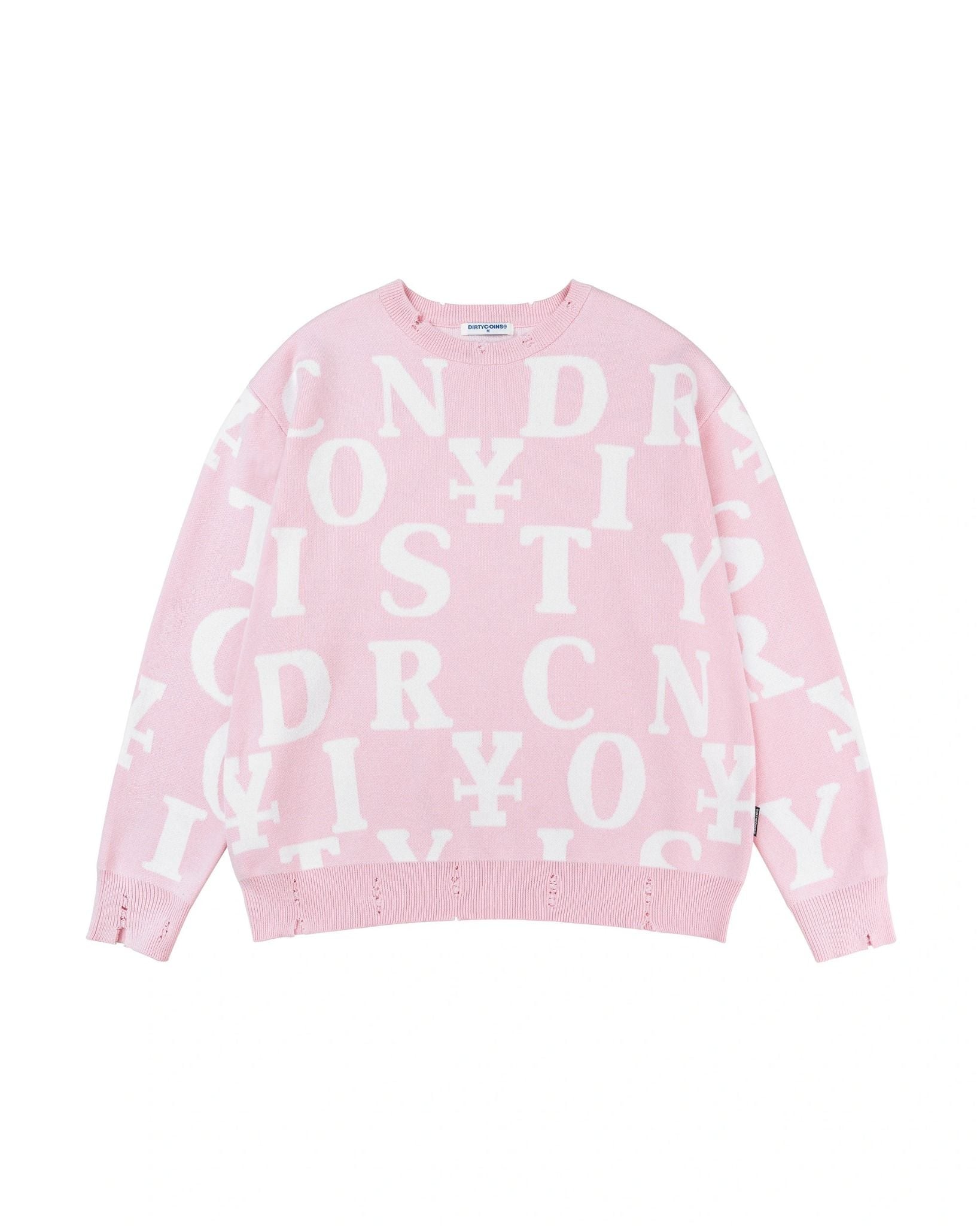  Áo dài tay Letters Monogram Knit Sweater 