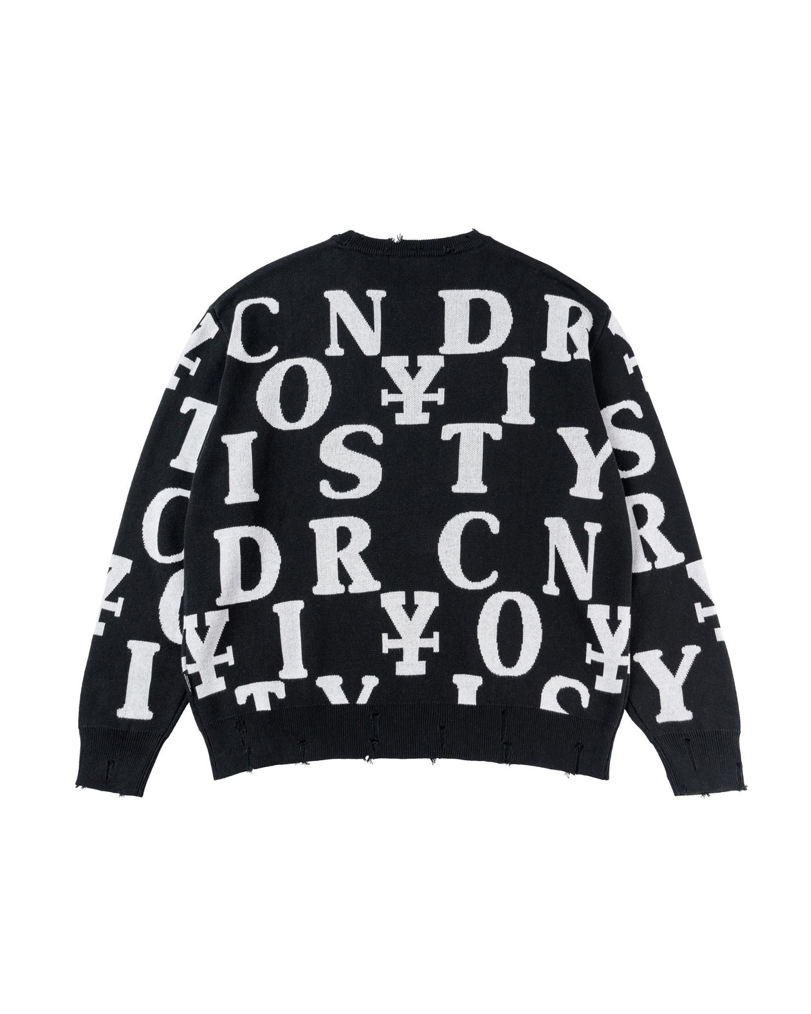  Áo dài tay Letters Monogram Knit Sweater 