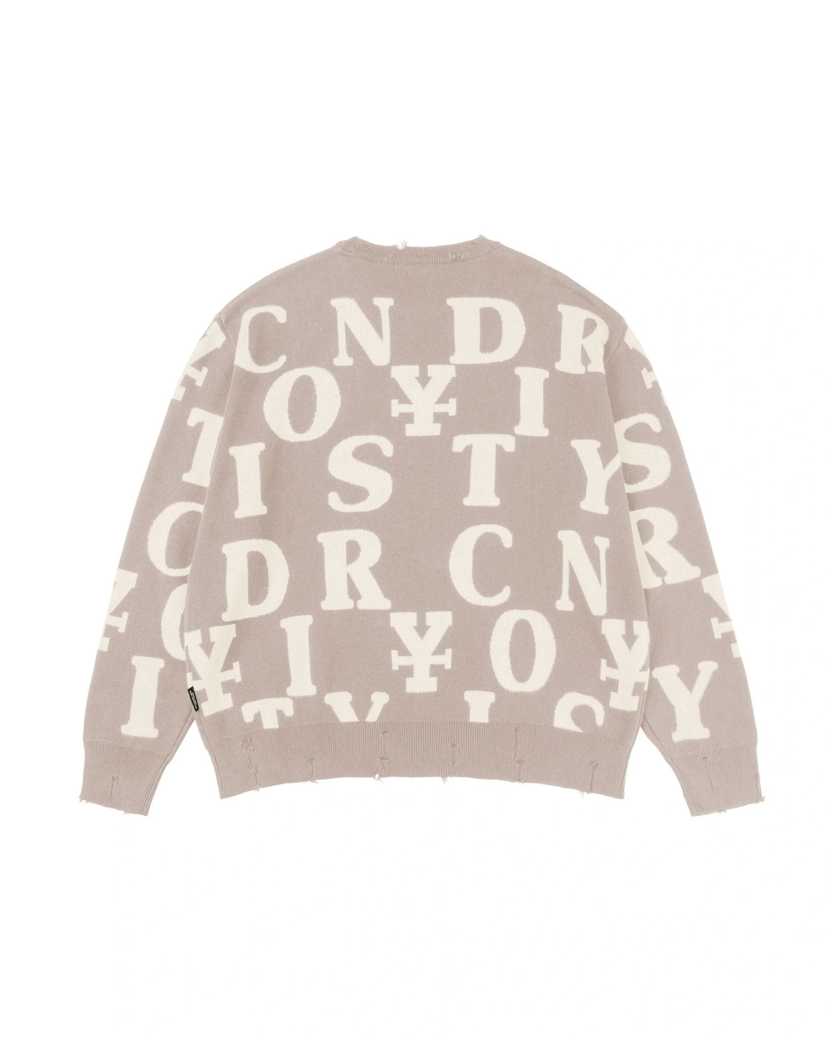  Áo dài tay Letters Monogram Knit Sweater 