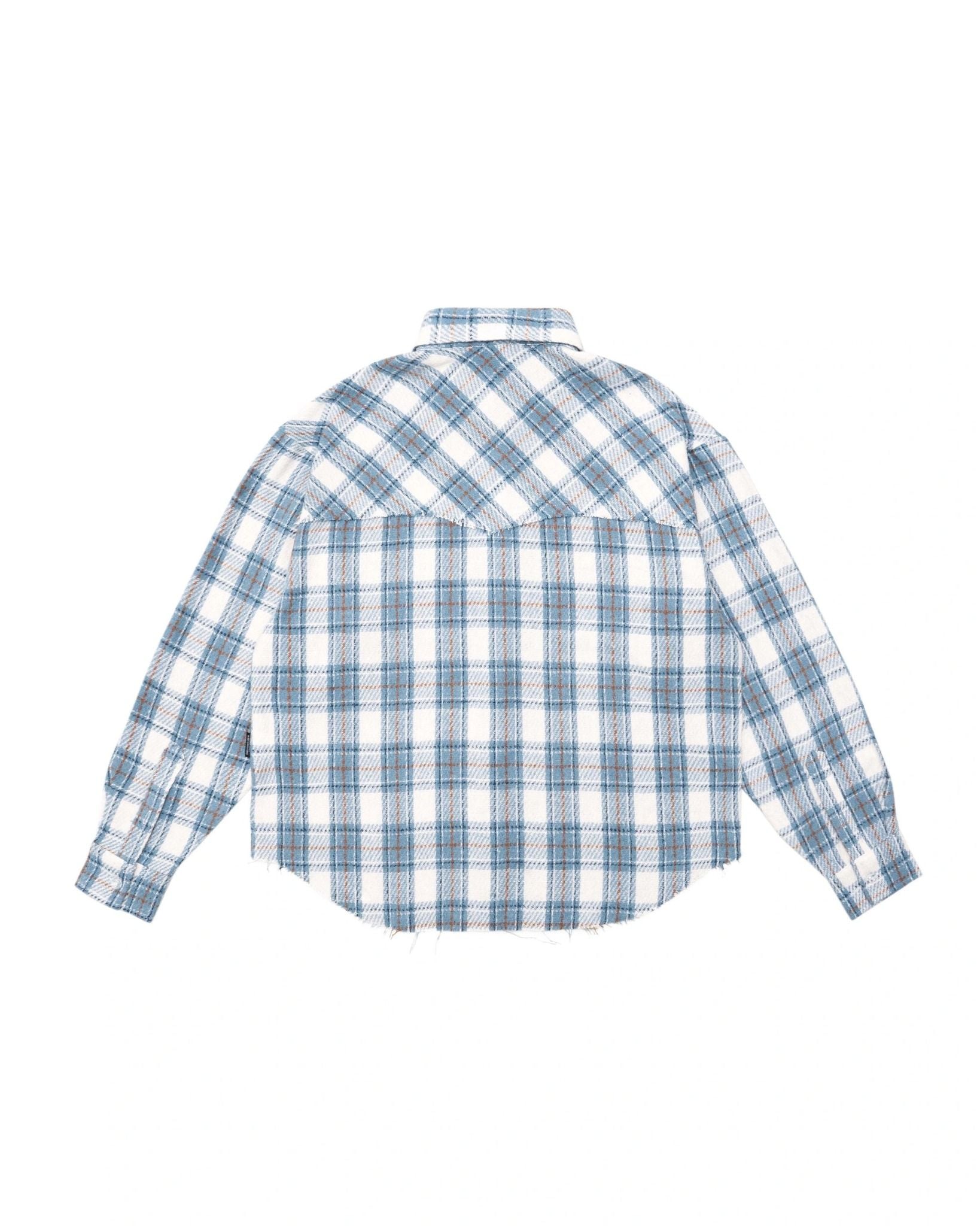  Áo khoác Flannel Raw Hem Embroidery 