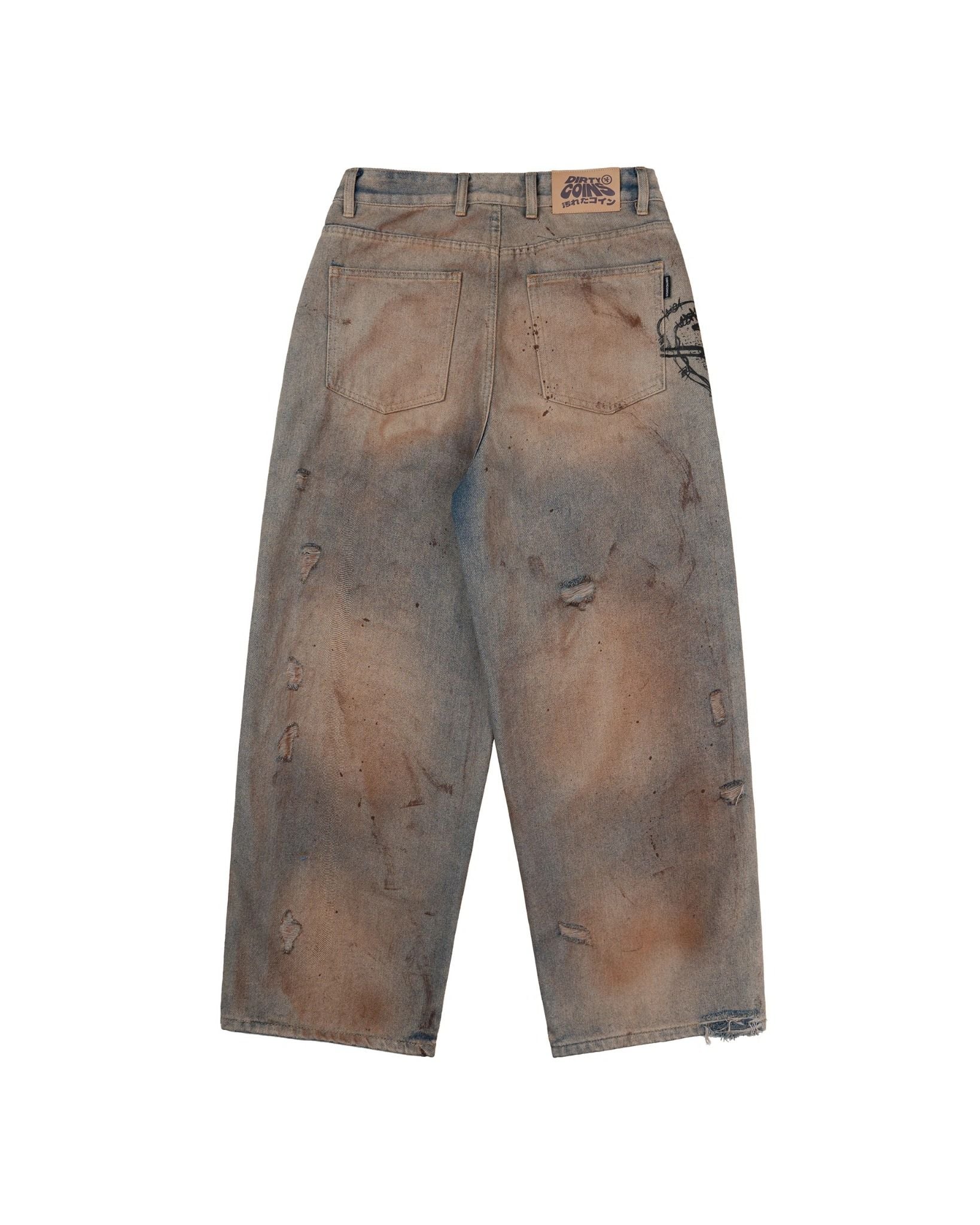  Quần dài Denim Pants Stain Distress 