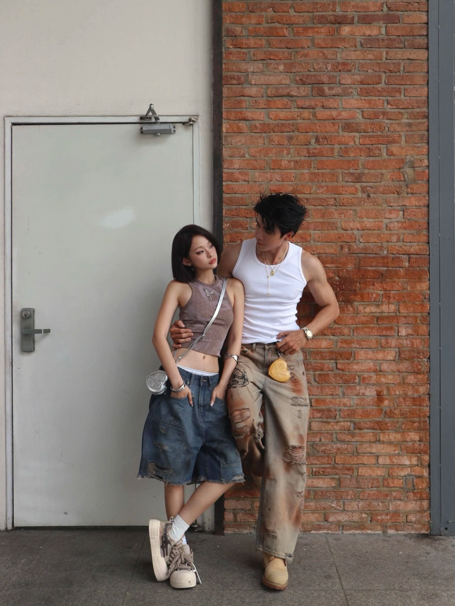  Áo thun DC x BR Ribbed Crop Tank Top 