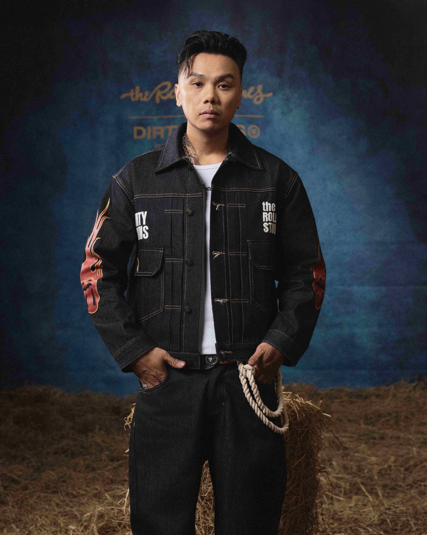  Áo Khoác Denim Boxy DCxRS Flame Raw 