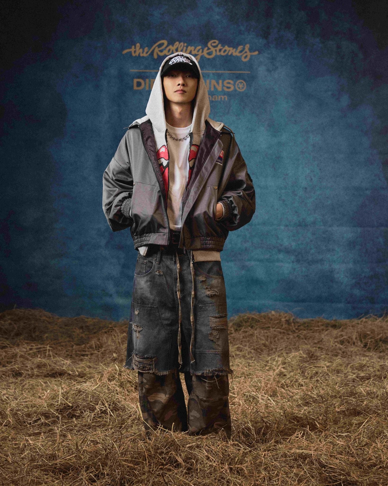 Áo khoác Bomber Hooded DCxRS Patch 