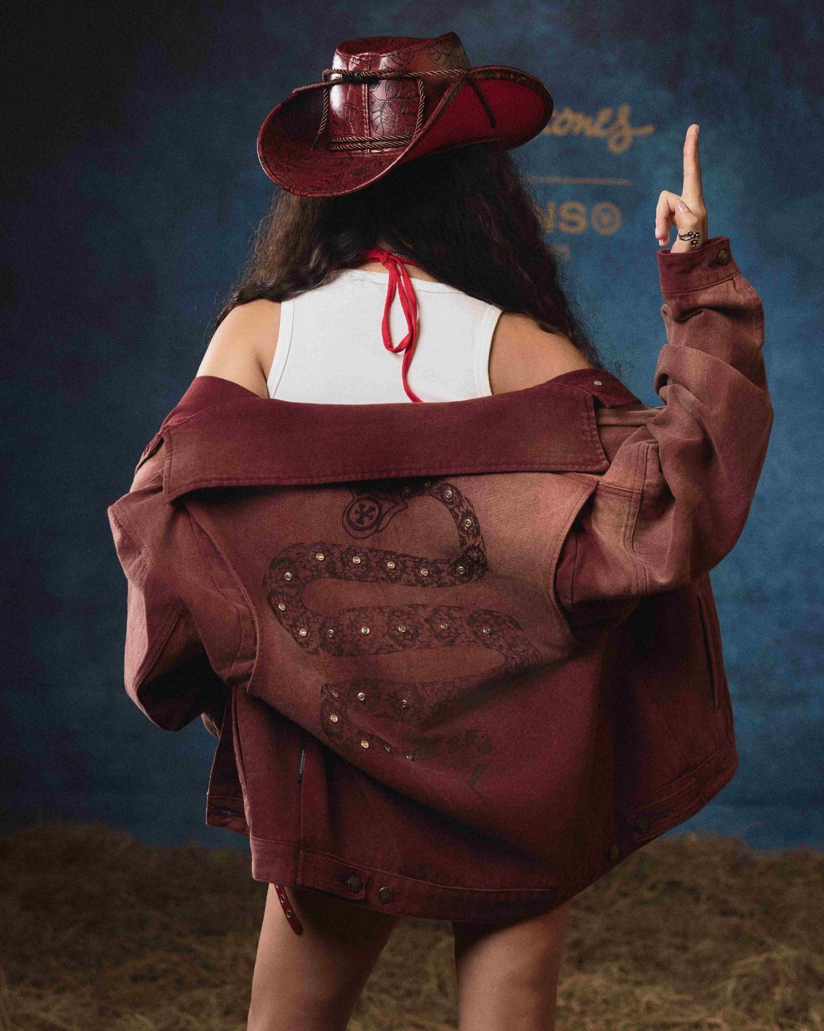  Áo khoác Denim DCxRS Western Rivet Snake 