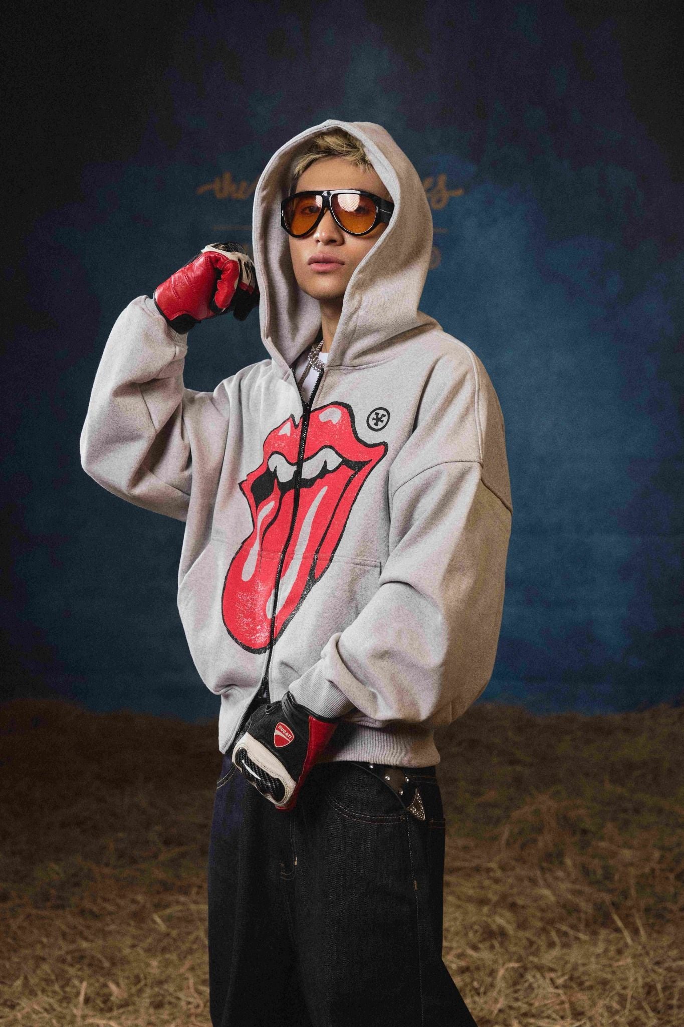  Áo khoác Hoodie Zip Up DCxRS Vint Tongue 