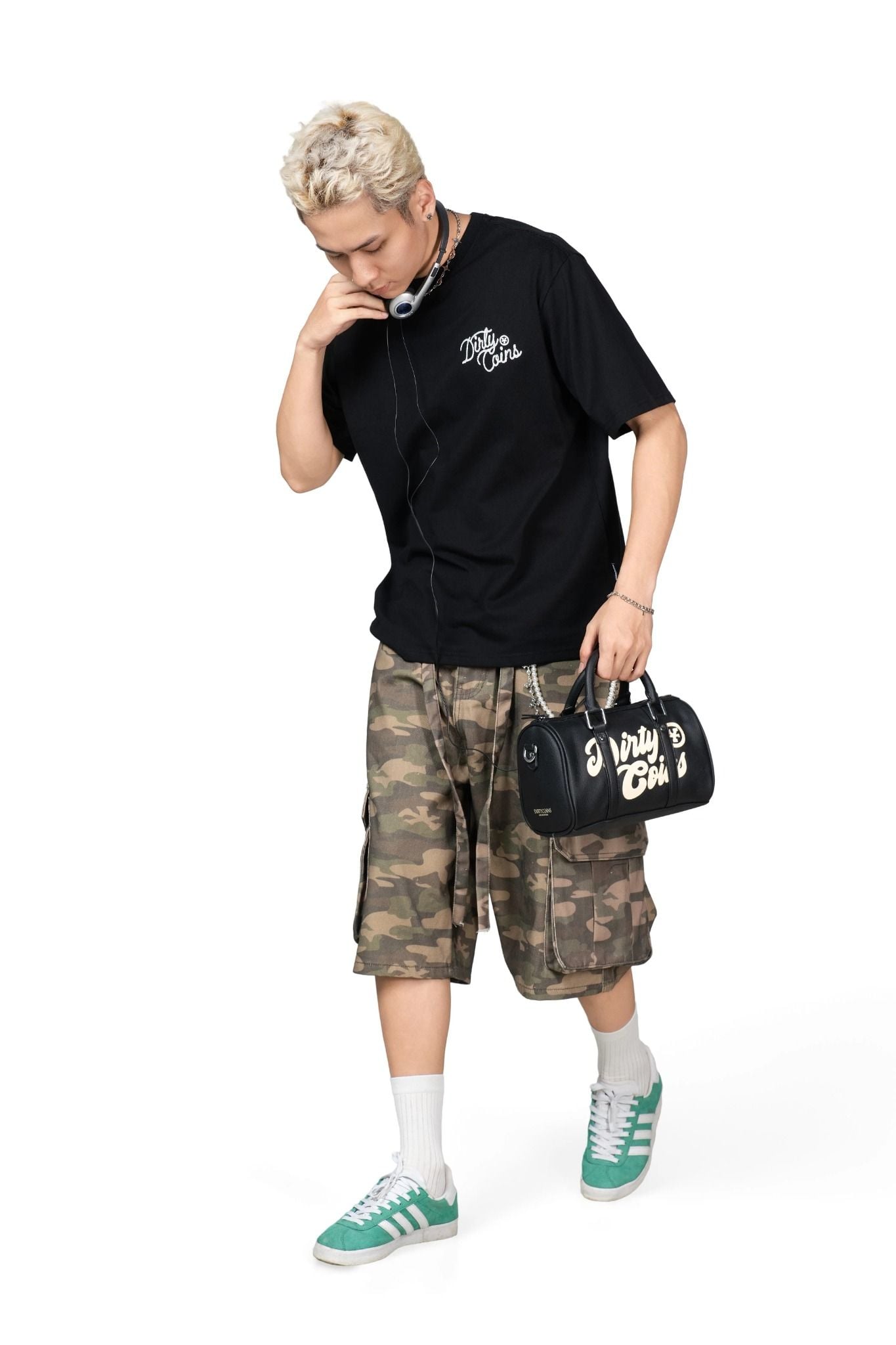  Quần ngắn Cargo Shorts Drawstring 