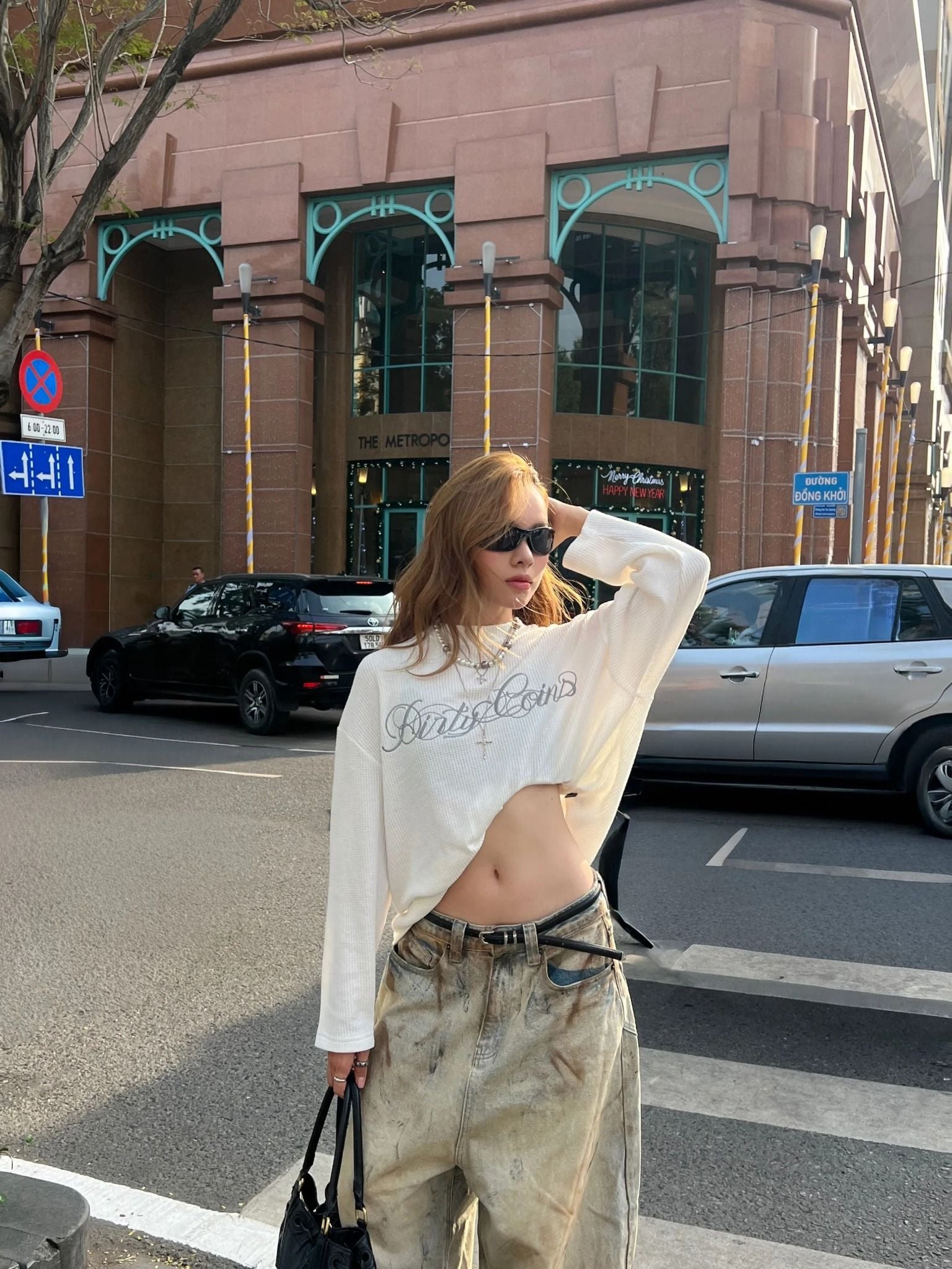  Áo Thun Tay Dài Waffle DirtyCoins Script 