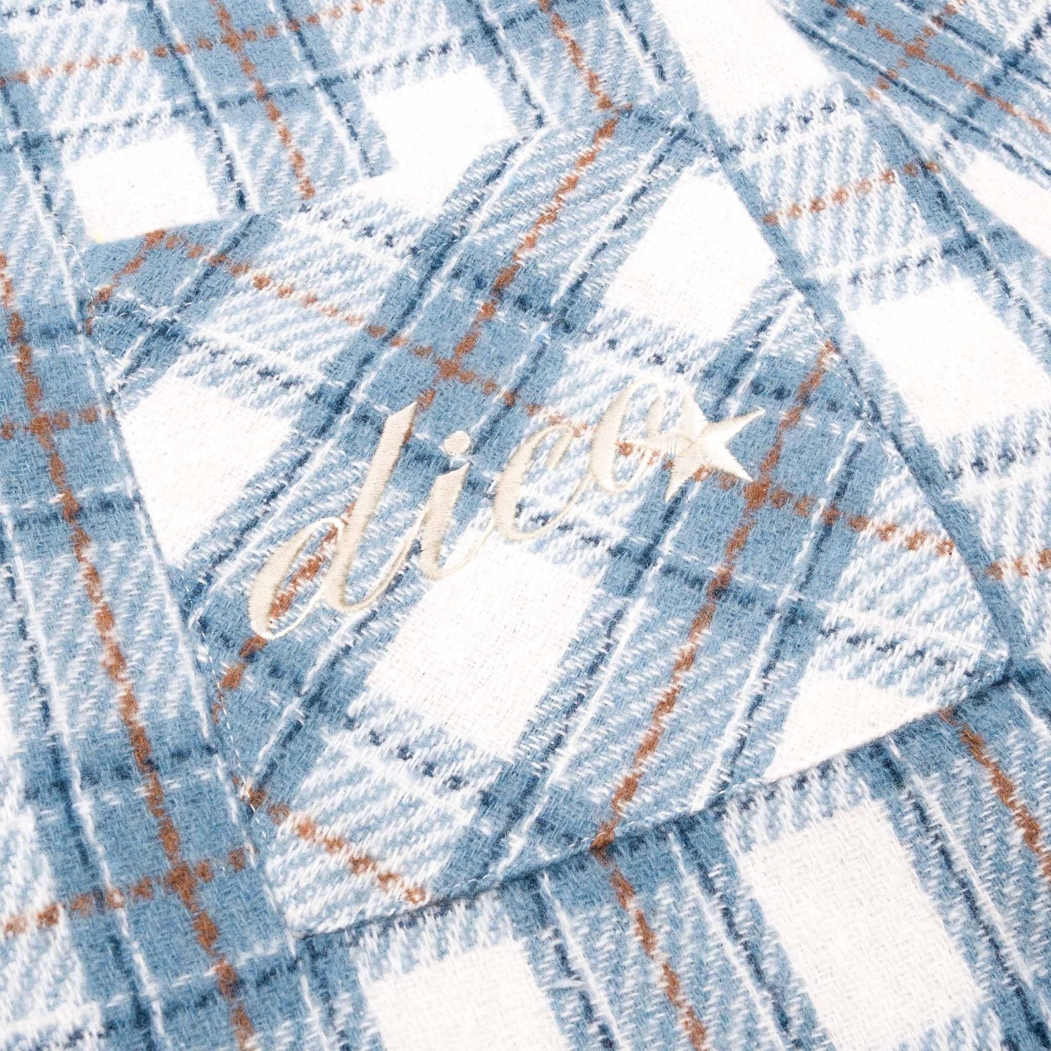  Áo khoác Flannel Raw Hem Embroidery 