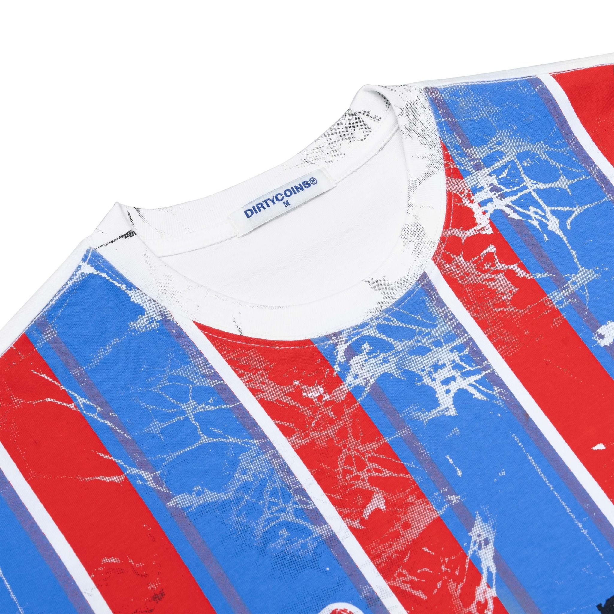  Áo Thun DirtyCoins Striped Destroy All Print 
