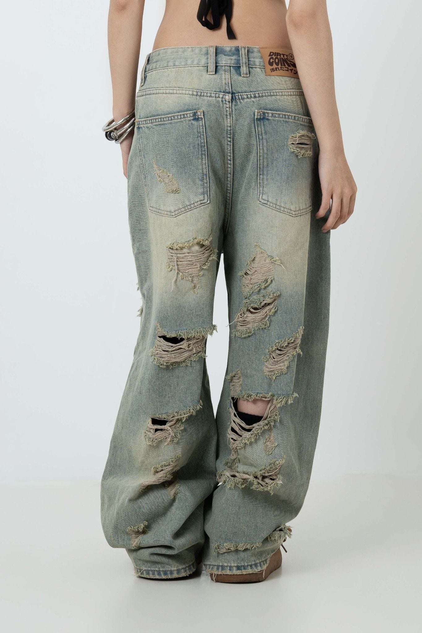  Quần dài Denim Pants Baggy Destroy 