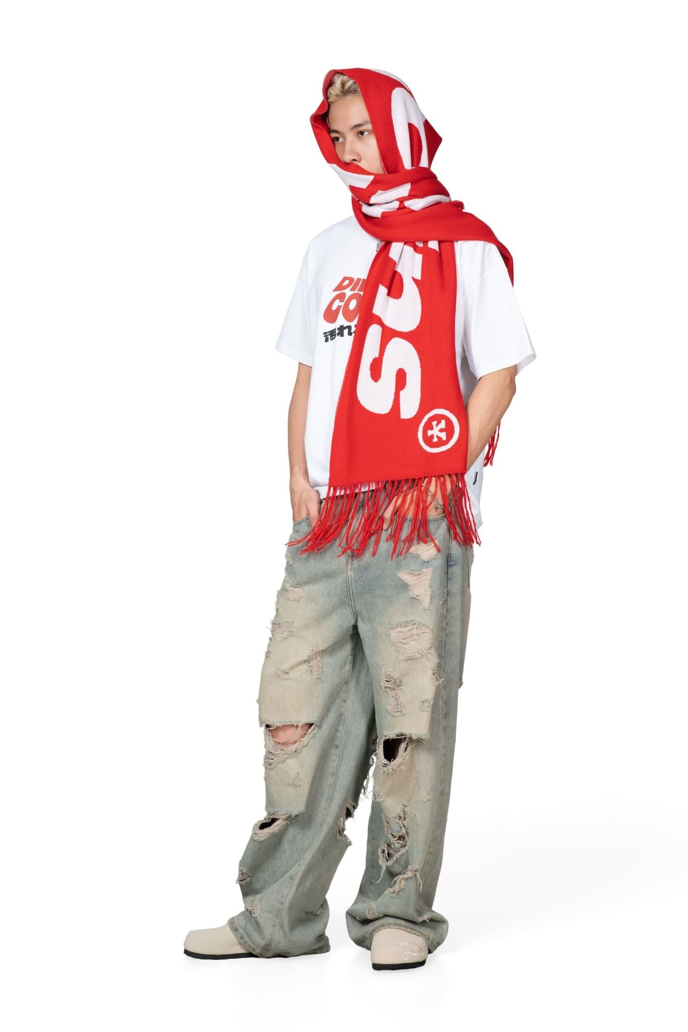  Khăn Choàng Wool Knit DirtyCoins Logo 