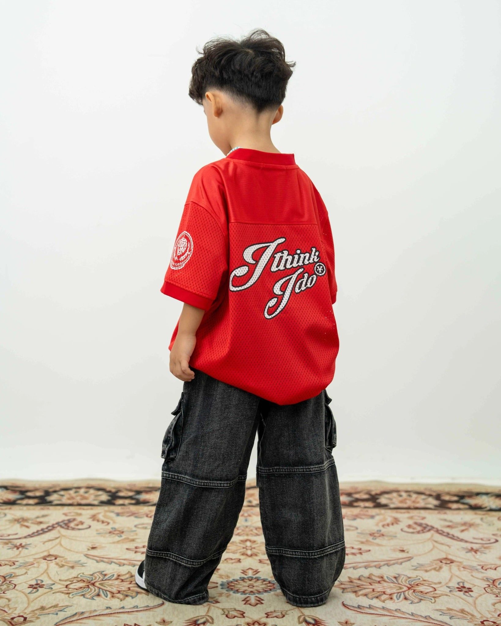  Áo thun Logo Football Jersey Kids - Red 