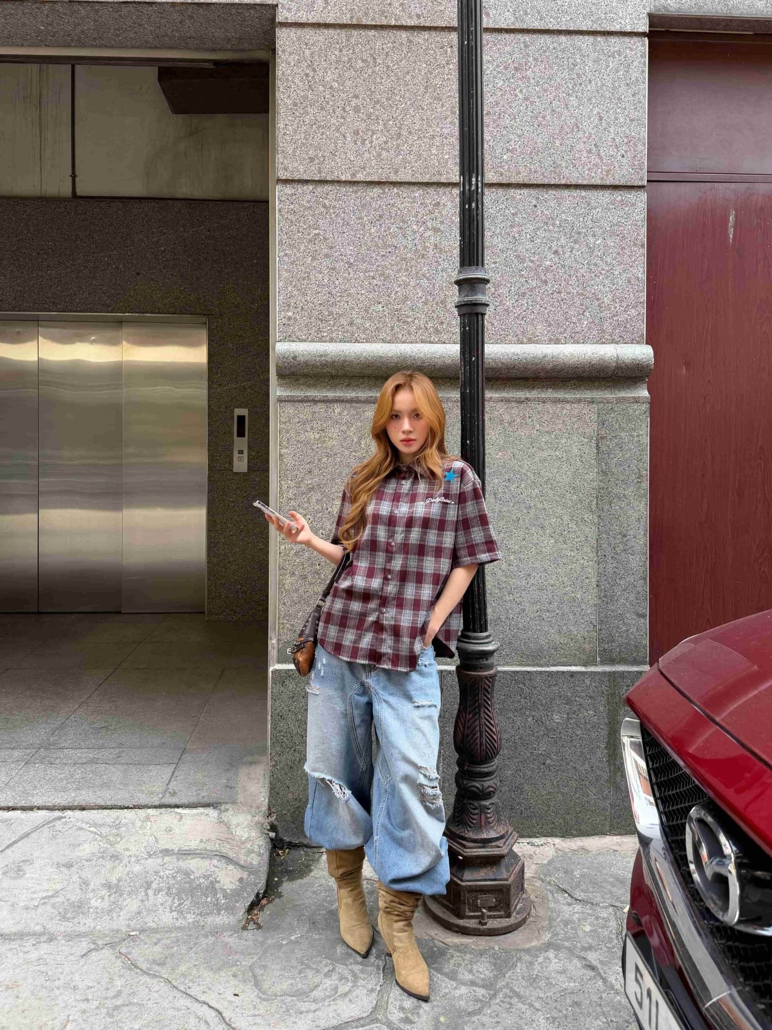  Áo Sơ Mi DirtyCoins Bluestar Check Shirt 