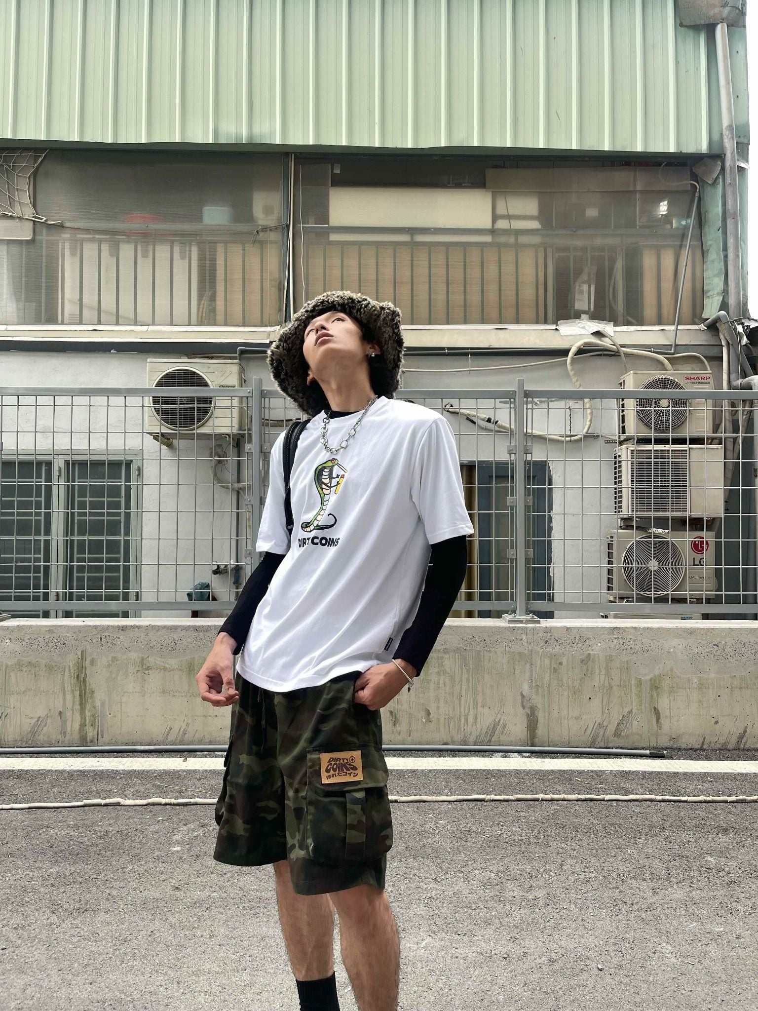  Quần ngắn Cargo Camo Patched 