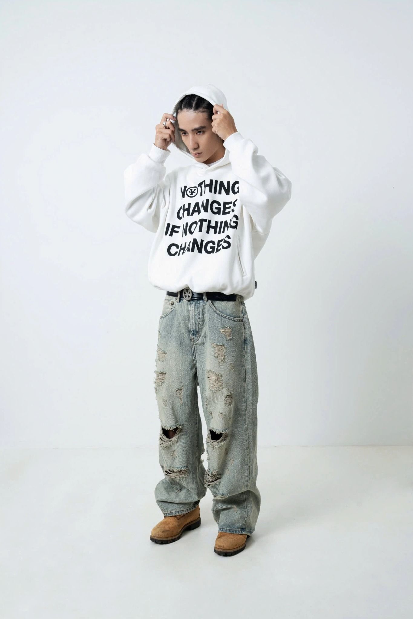  Áo khoác Hoodie Oversize Nothing Changes 