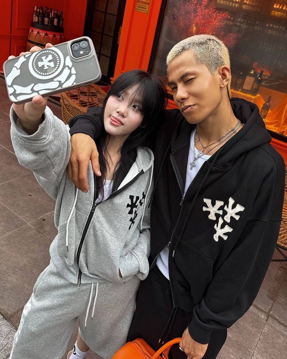  Áo khoác Hoodie "Y" Patches Relaxed 