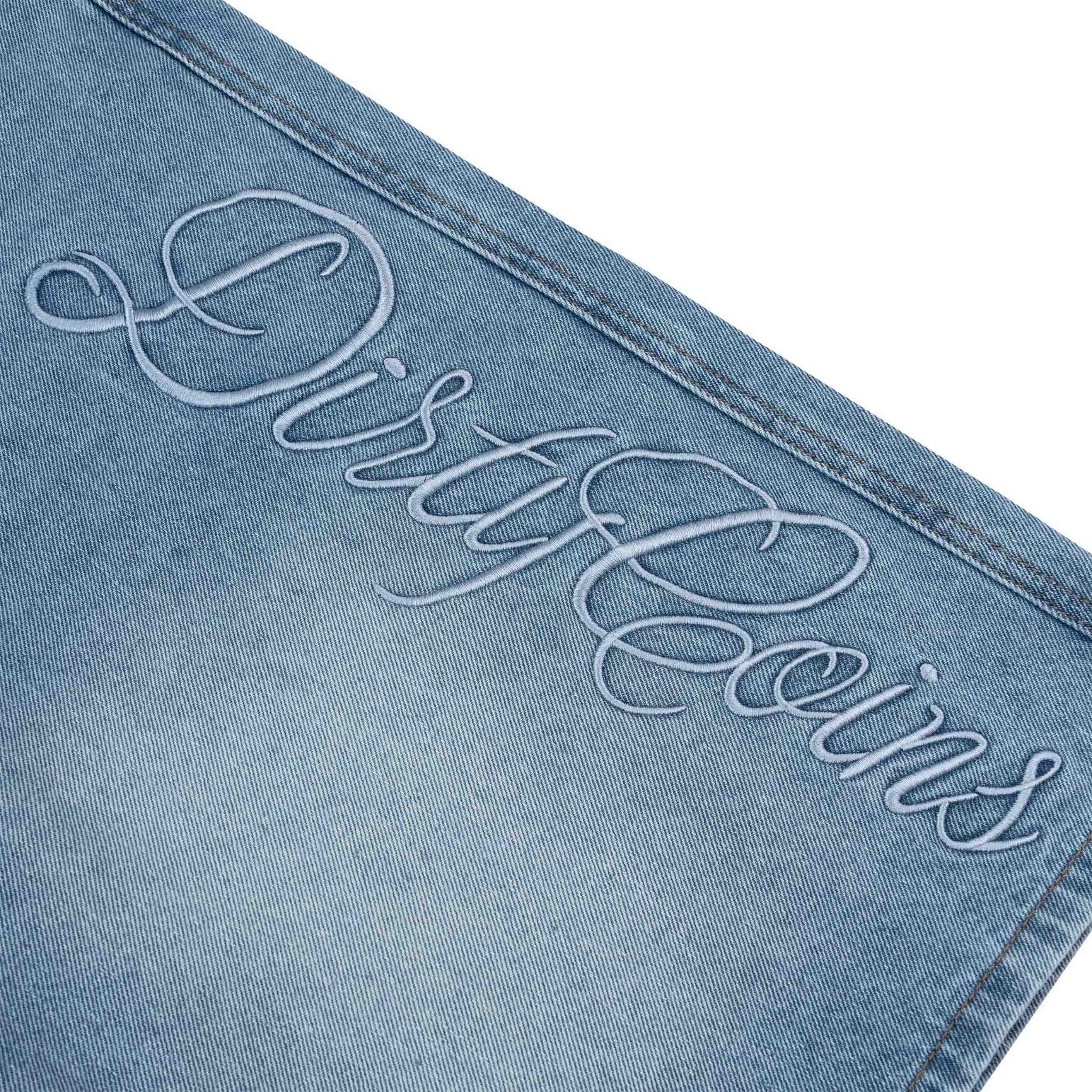  Quần Ngắn Denim Baggy Embroidery Logo 