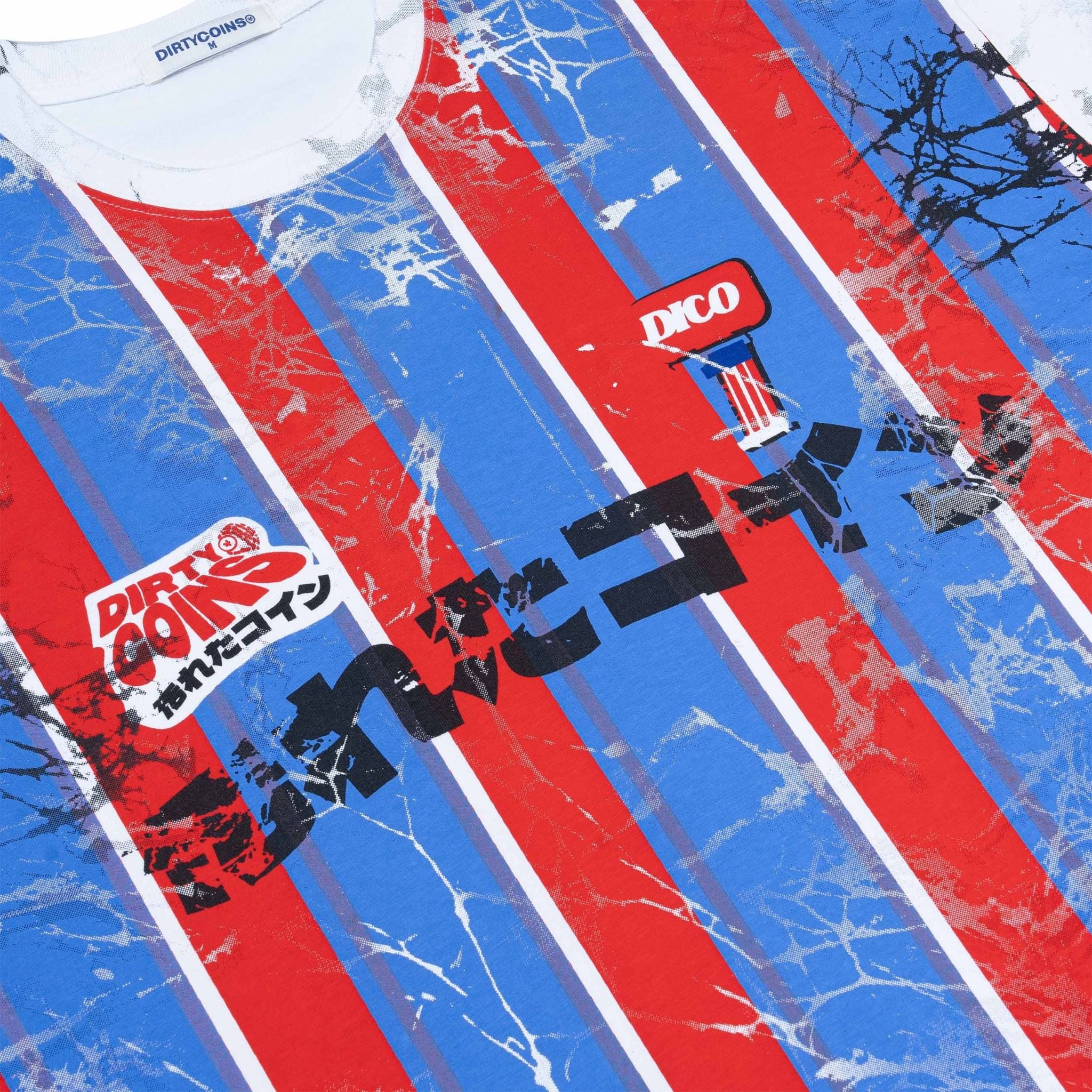  Áo Thun DirtyCoins Striped Destroy All Print 