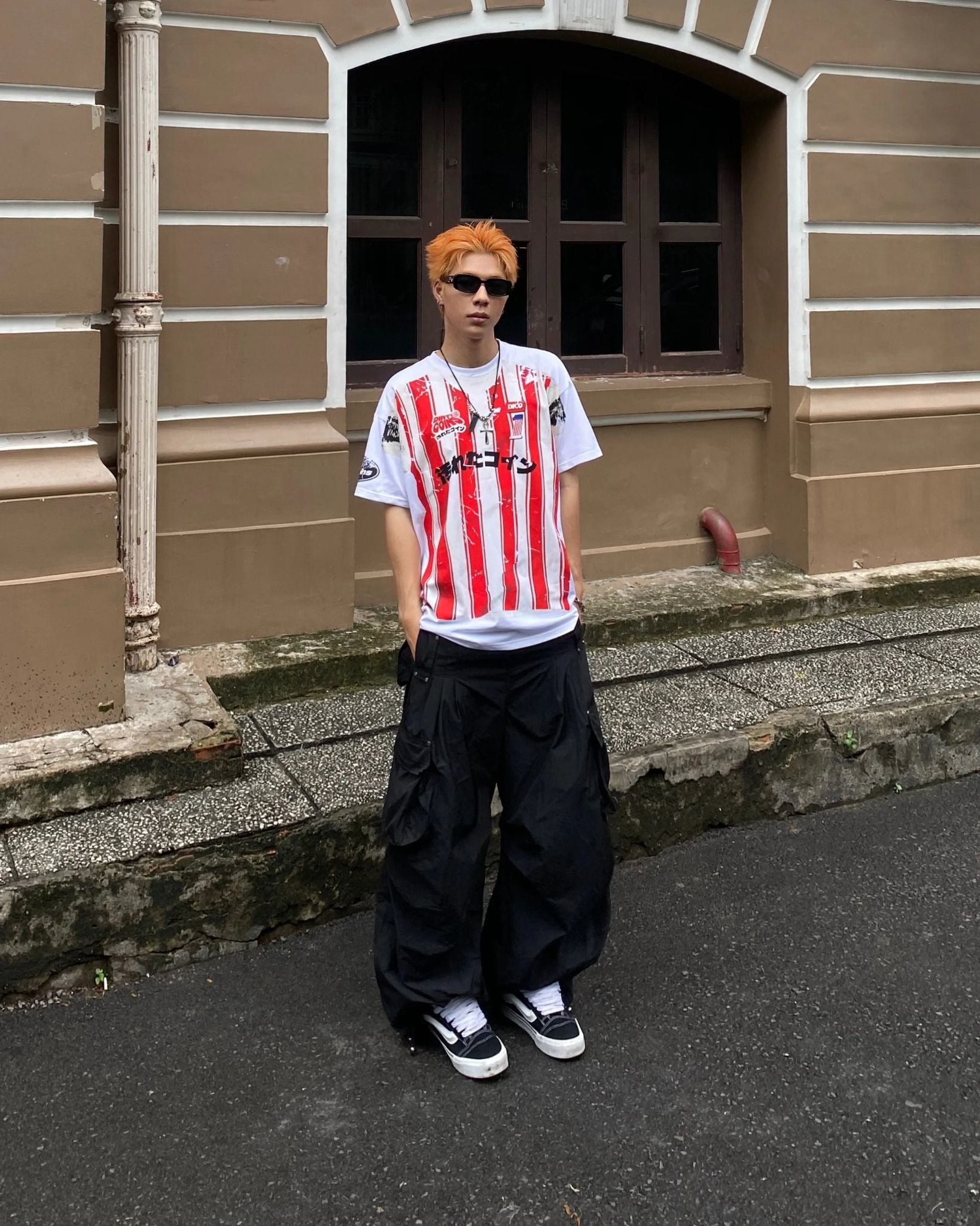  Áo Thun DirtyCoins Stripe Tee Trompe Loeil Print 