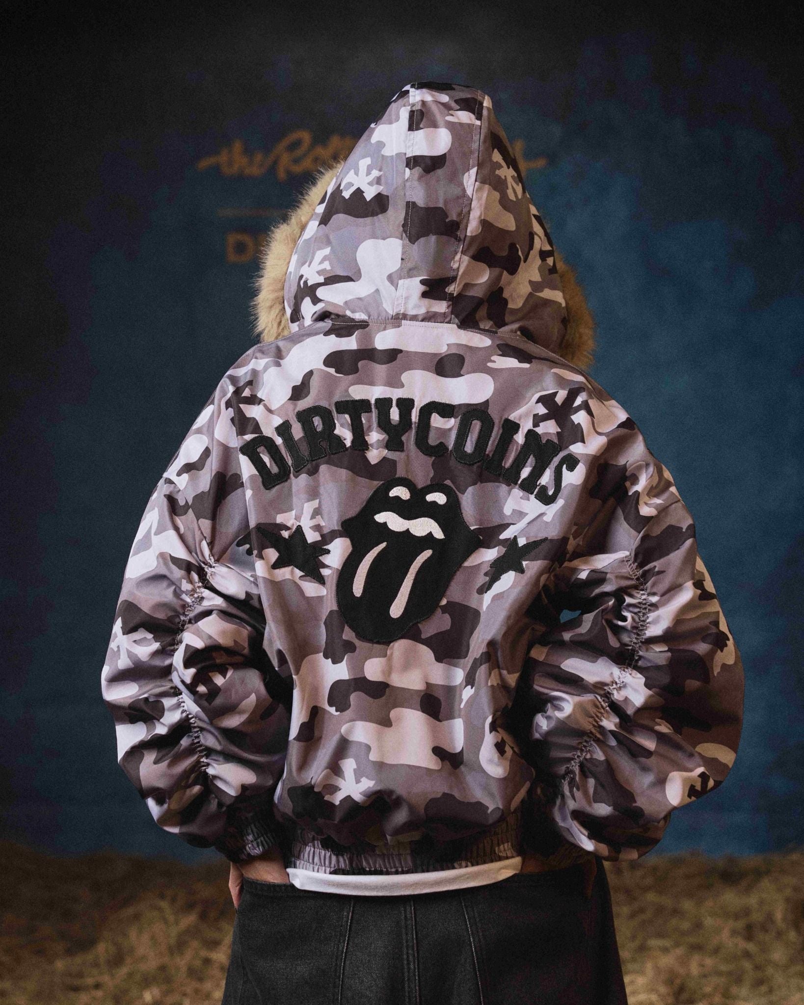  Áo khoác Bomber DCxRS Camo Fur Hooded 