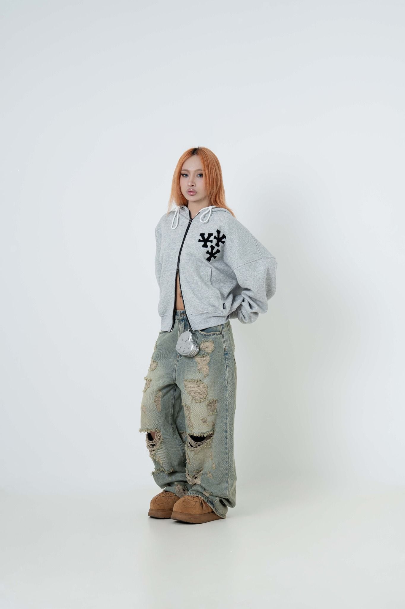  Quần dài Denim Pants Baggy Destroy 