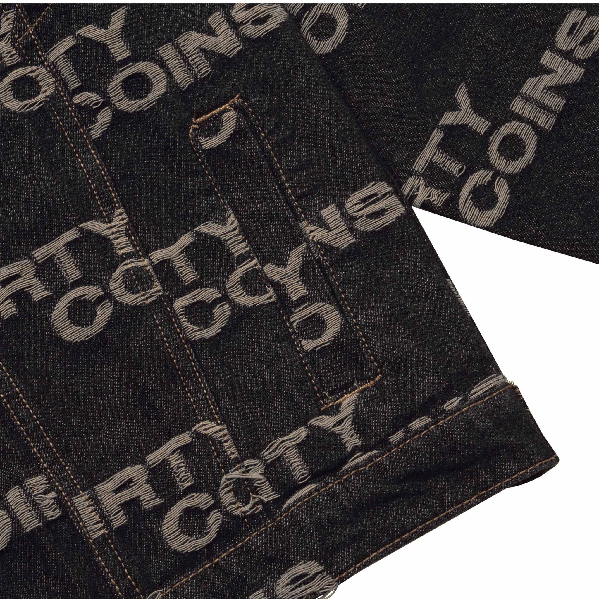  Áo khoác Denim Jacket Frayed Logo 