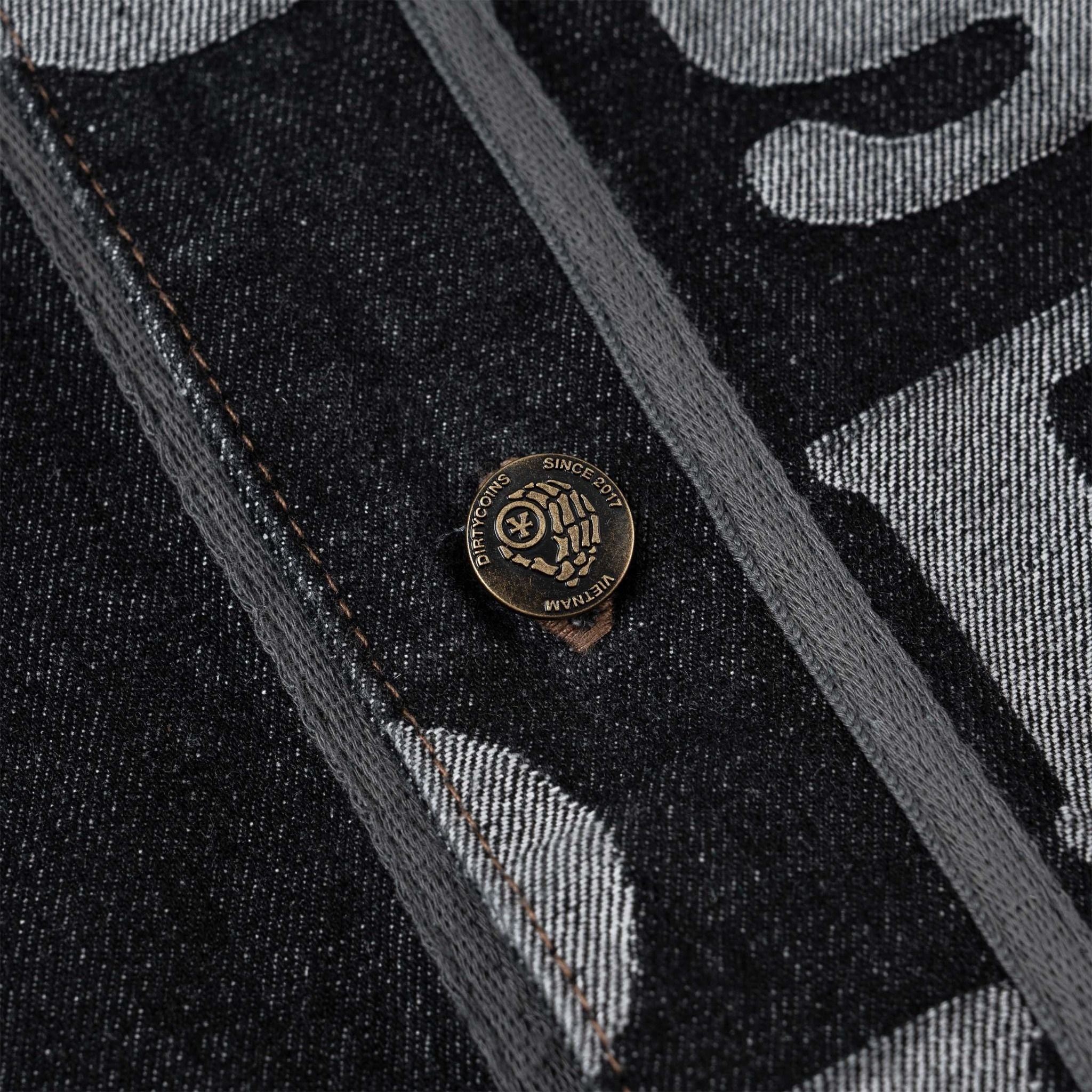  Áo Sơ Mi Letters Monogram Denim Jersey Shirt 