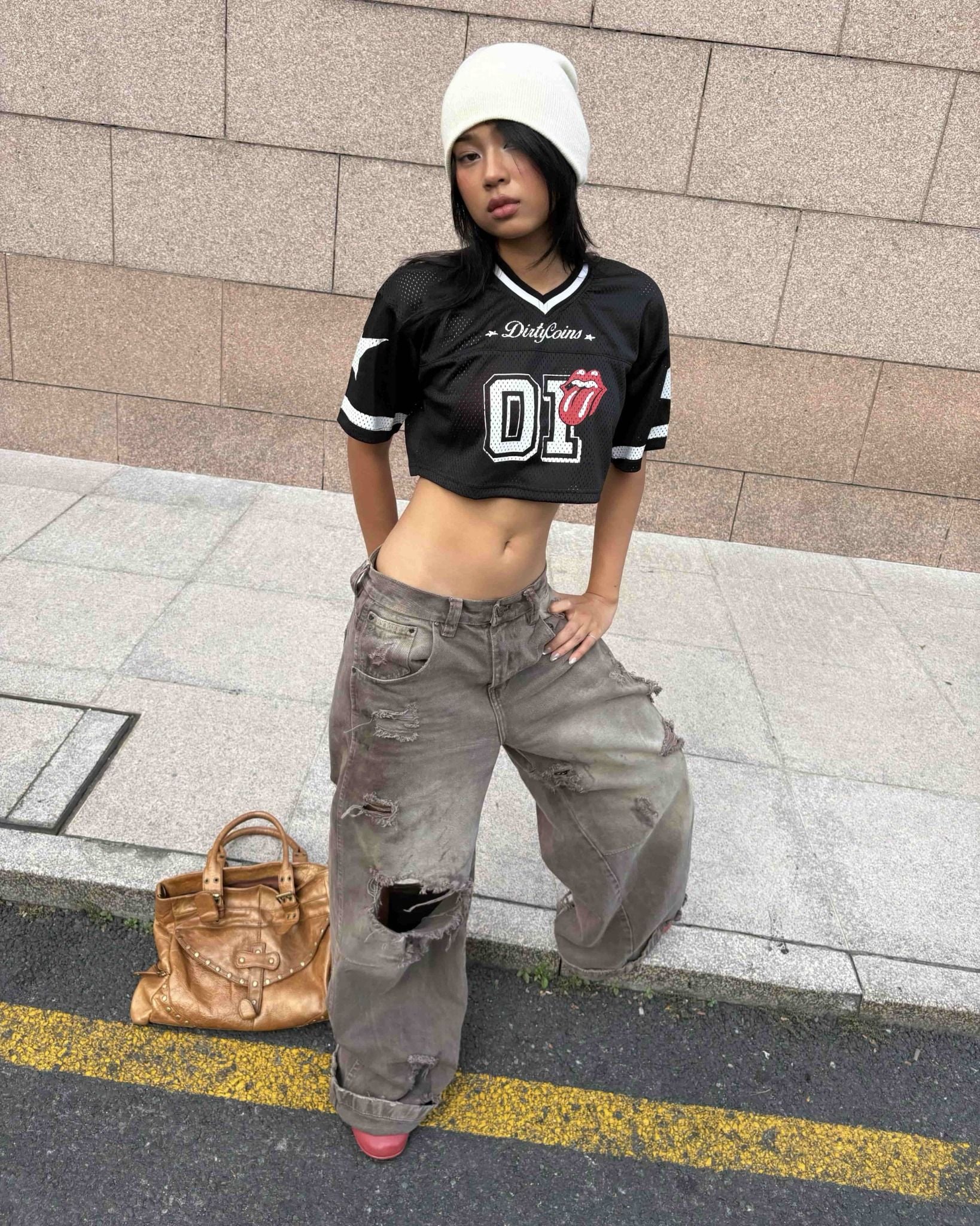  Áo Thun Jersey Crop Top DCxRS Star 01 