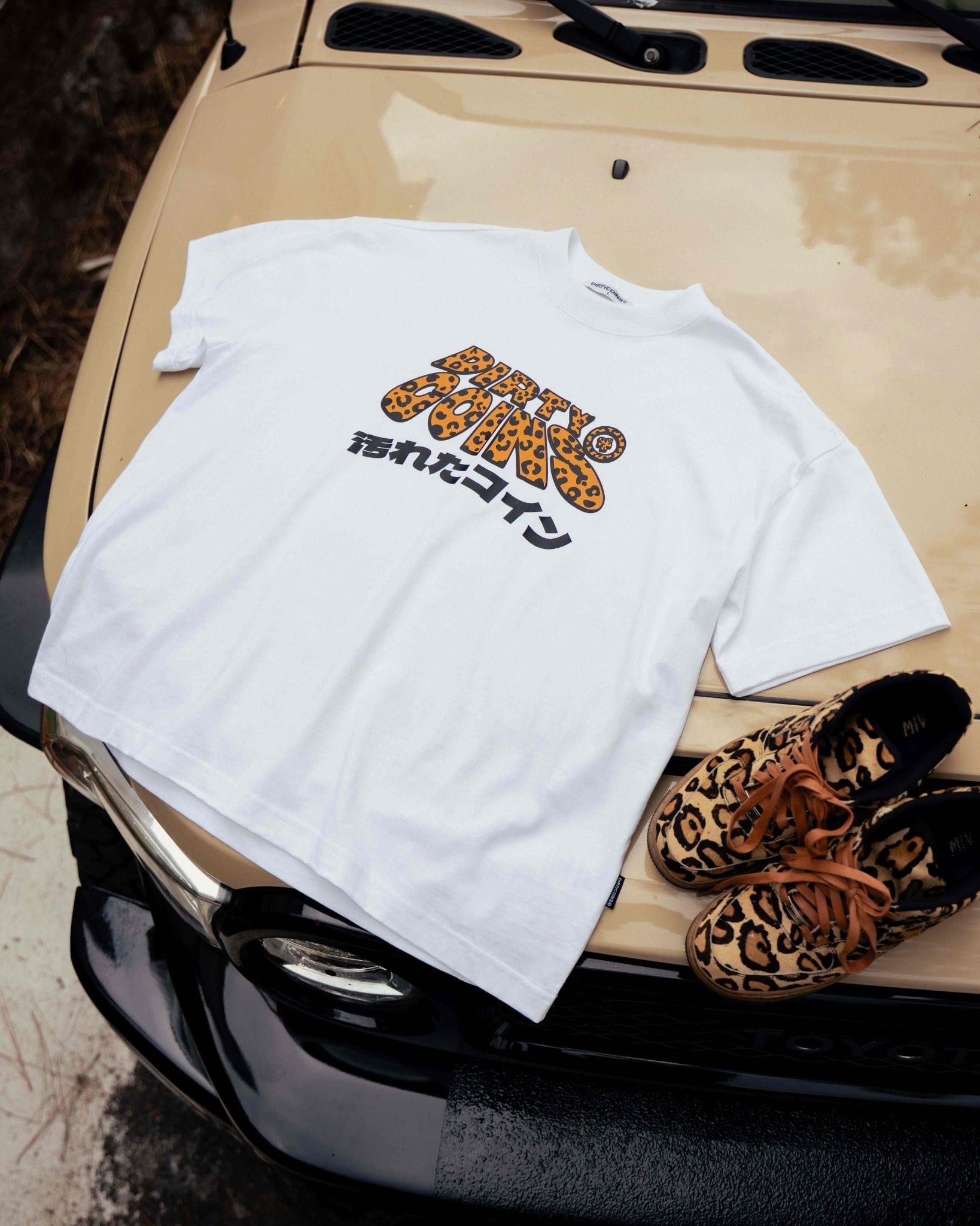  Áo thun Dico Leopard Wavy Logo 