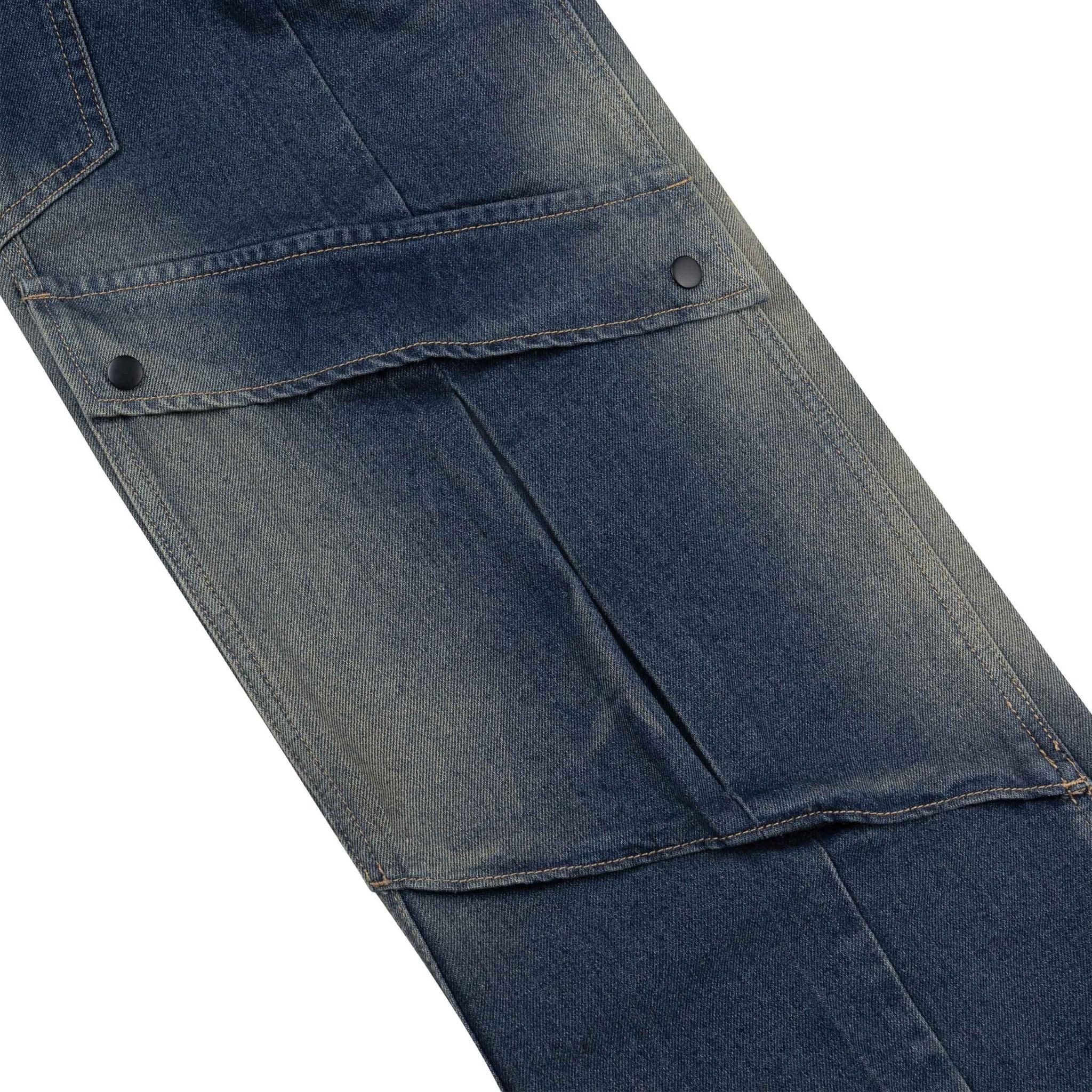  Quần dài Denim Cargo Pants Splicing 